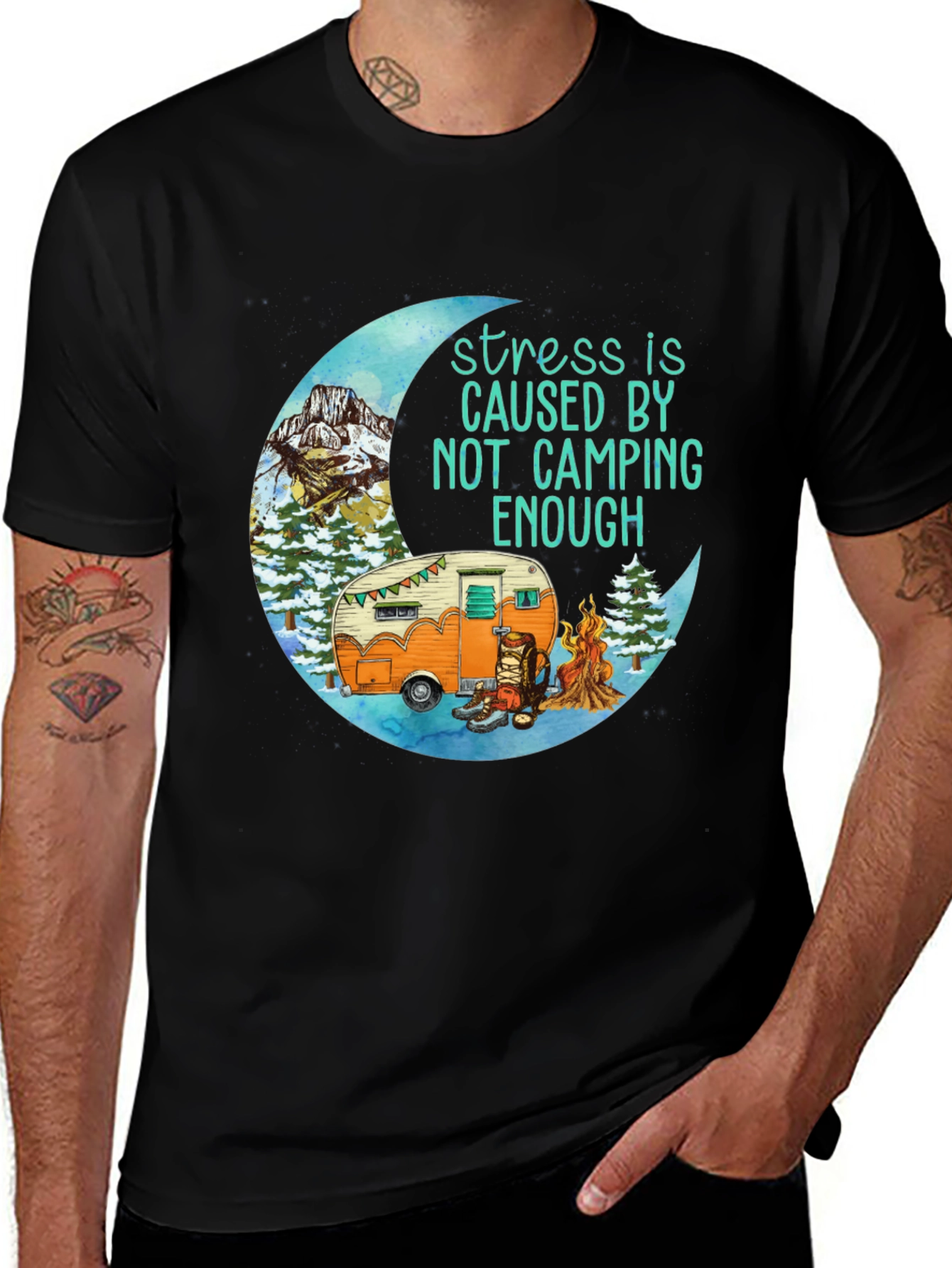 Camping Stress Relief T-Shirt