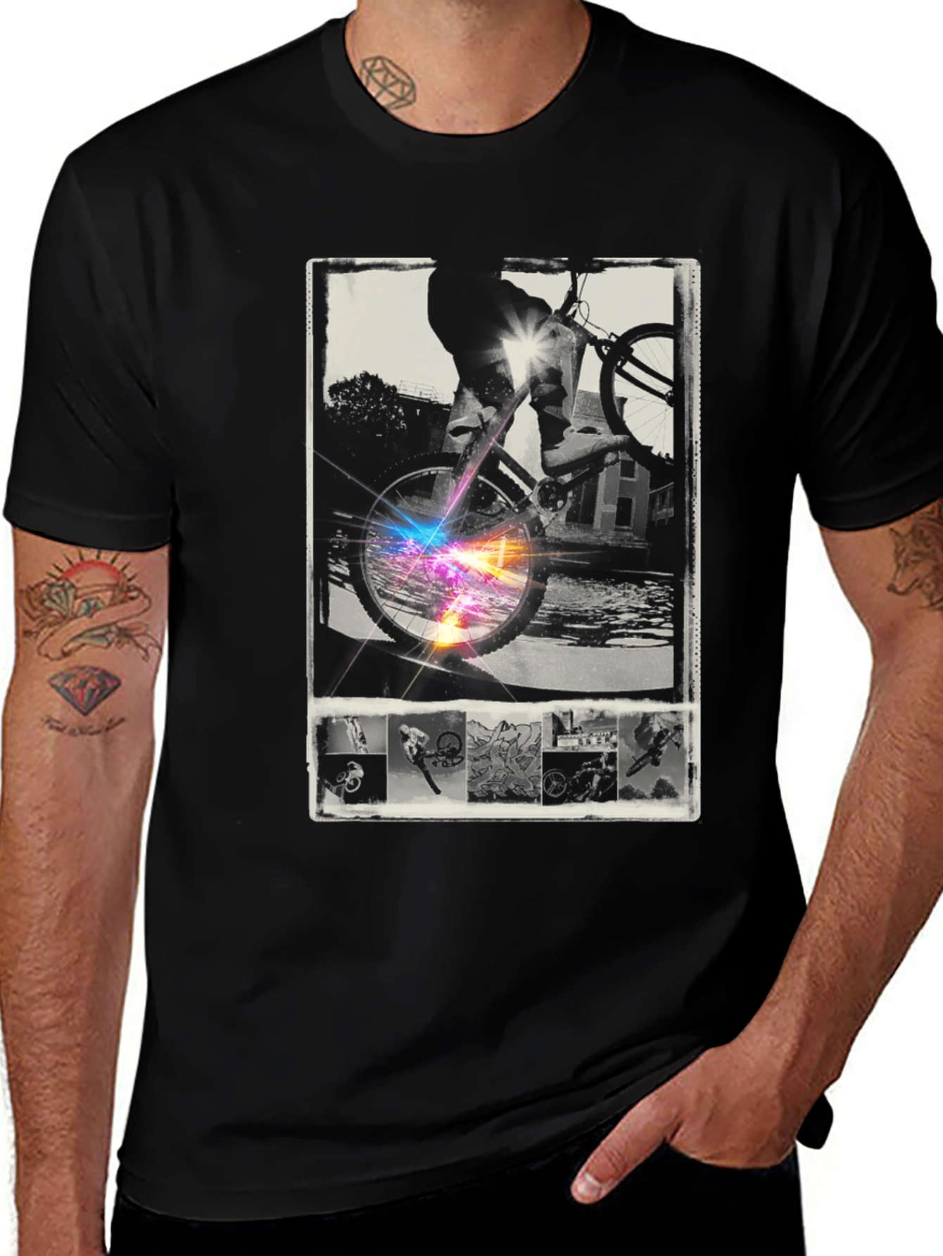 Variant 12 of Cool Bike Rider Graphic T-Shirt