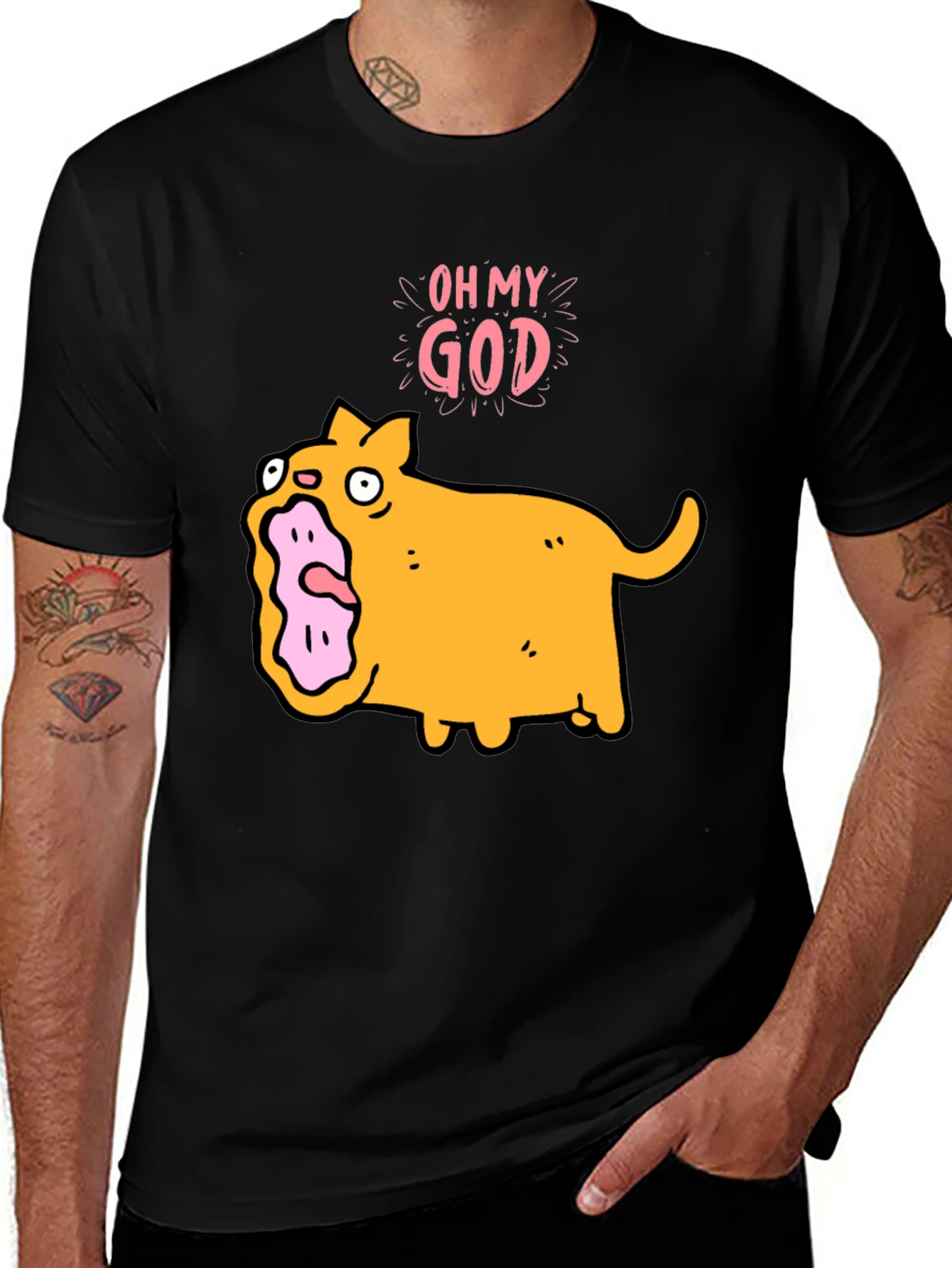 Variant 16 of Oh My God Cat T-Shirt - Funny Graphic Tee