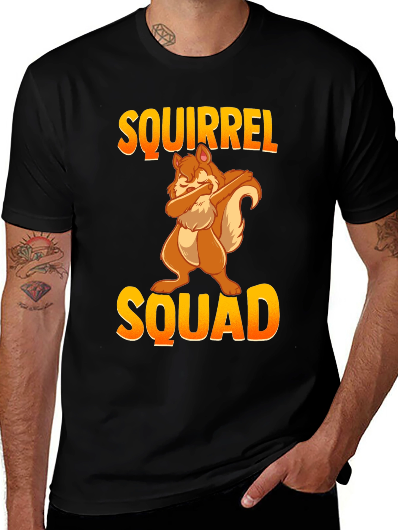 Variant 19 of Squirrel Squad T-Shirt - Funny Dabbing Squirrel Tee