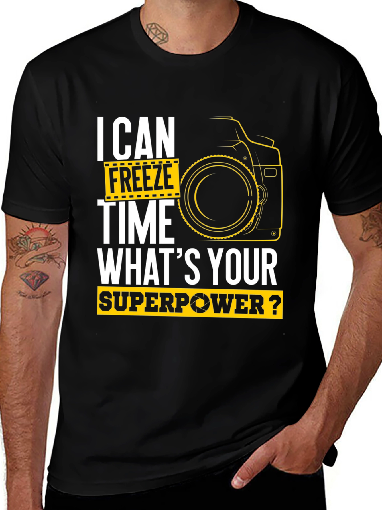 Variant 13 of I Can Freeze Time - Photographer Graphic T-Shirt