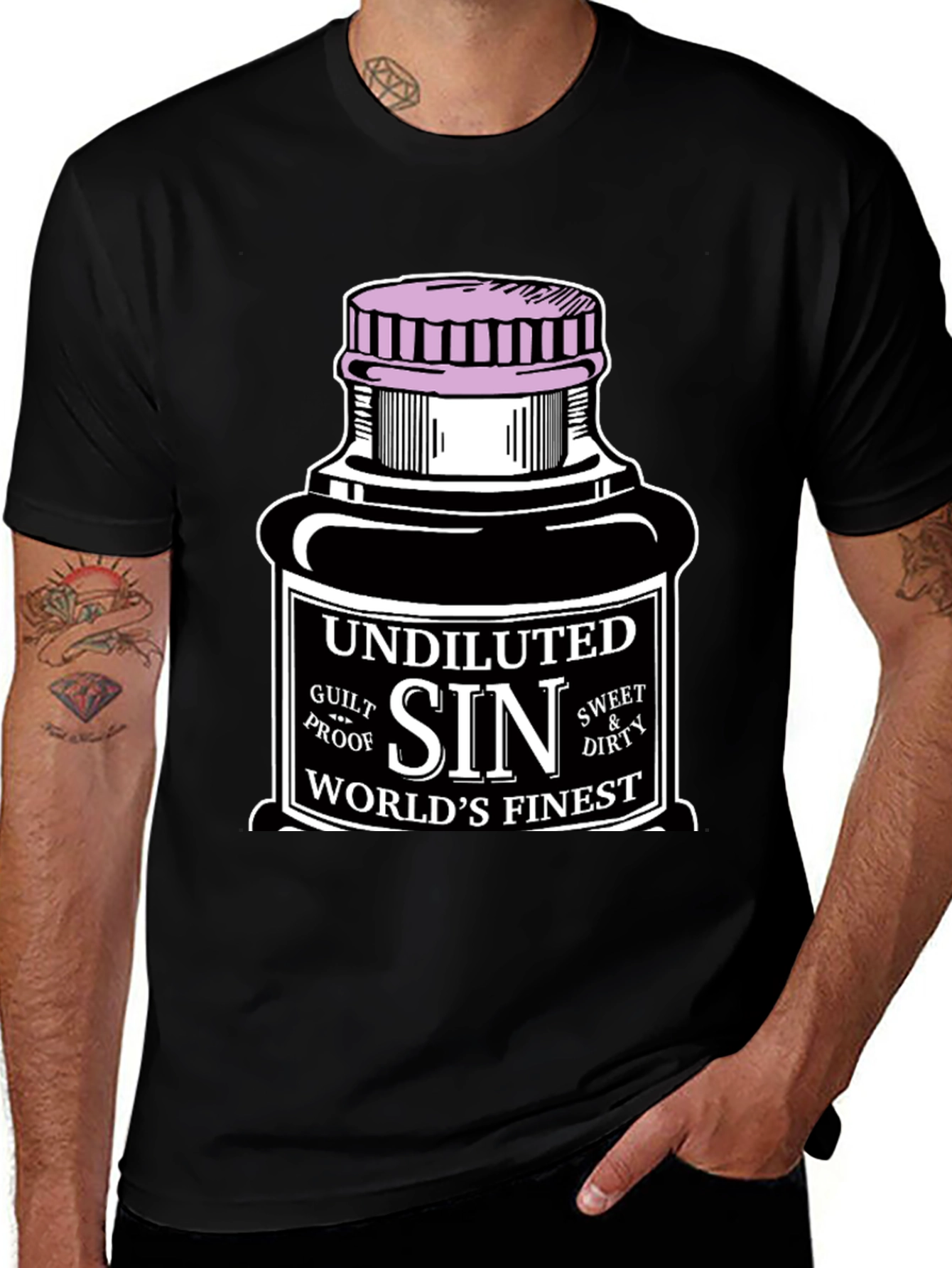 Variant 5 of Undiluted Sin Graphic T-Shirt