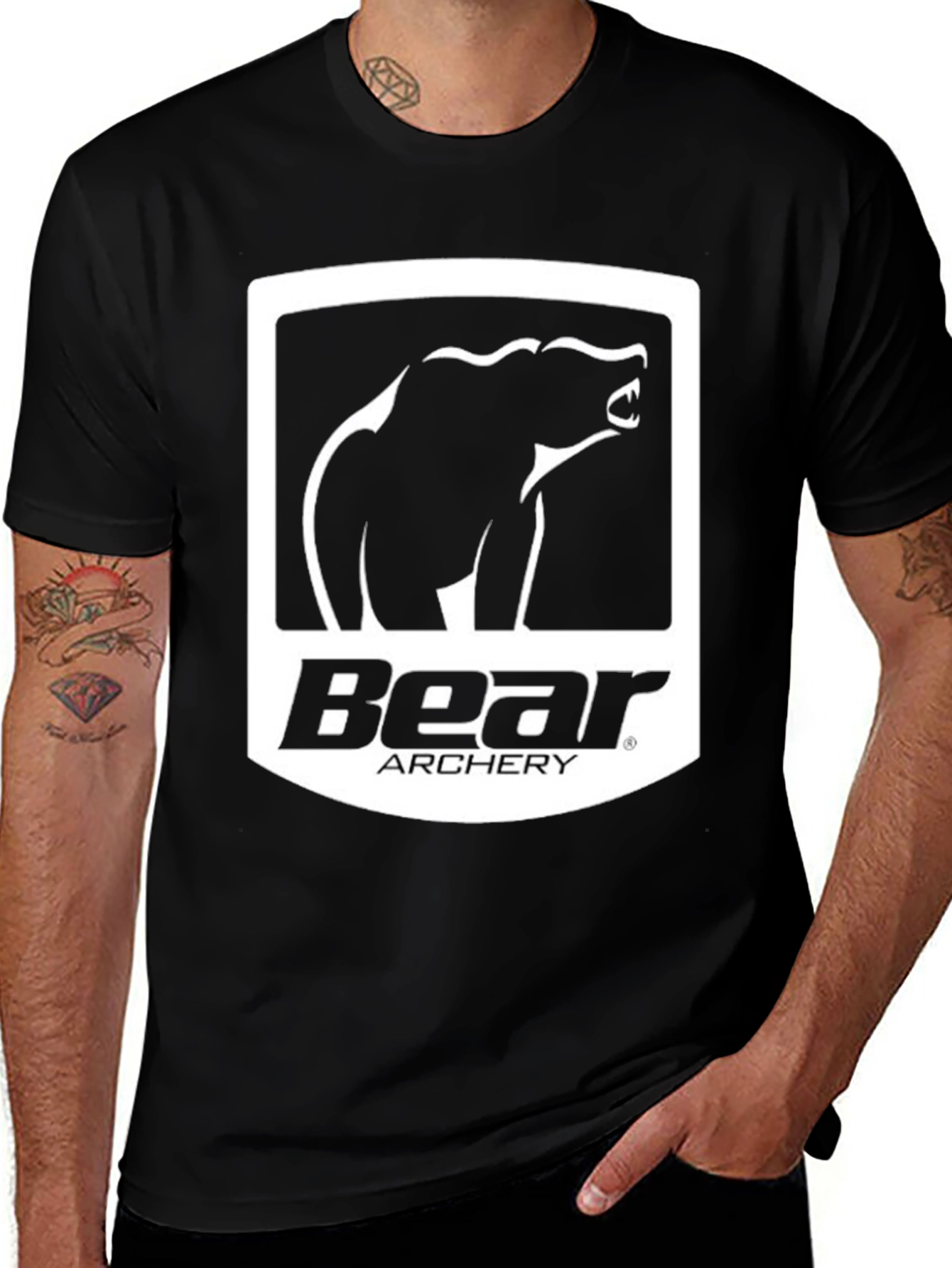 Bear Archery Black Graphic T-Shirt
