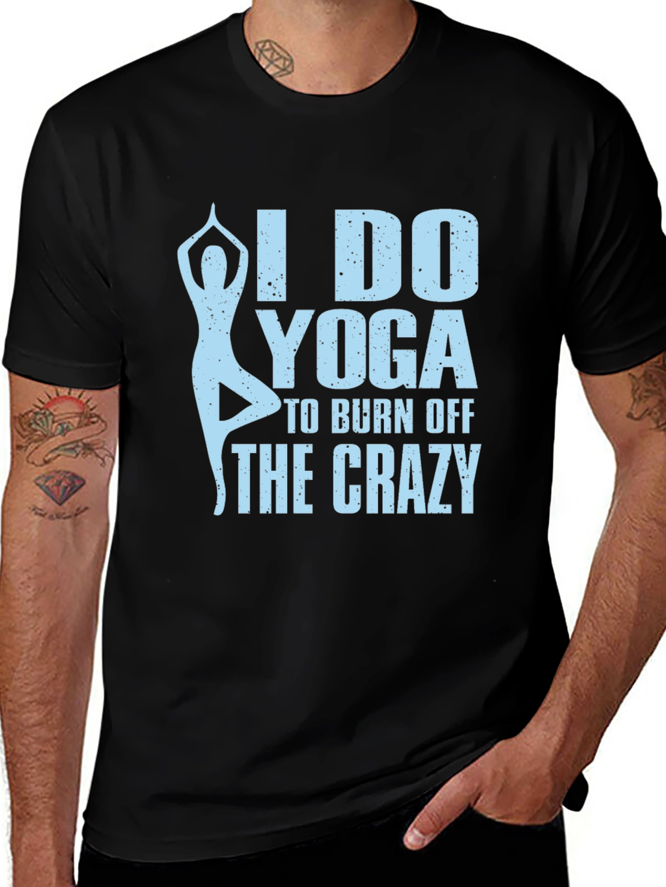 Variant 22 of I Do Yoga to Burn Off the Crazy Graphic Tee