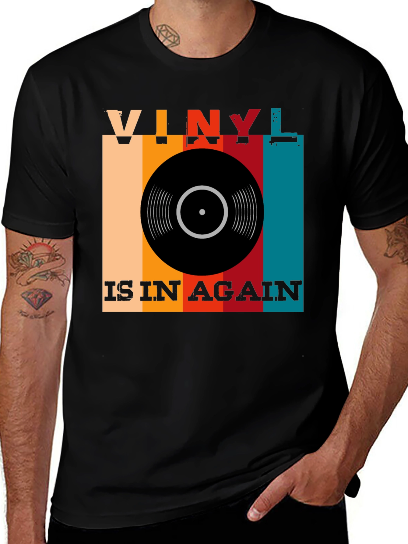 Variant 29 of Vinyl Is In Again Retro Music T-Shirt
