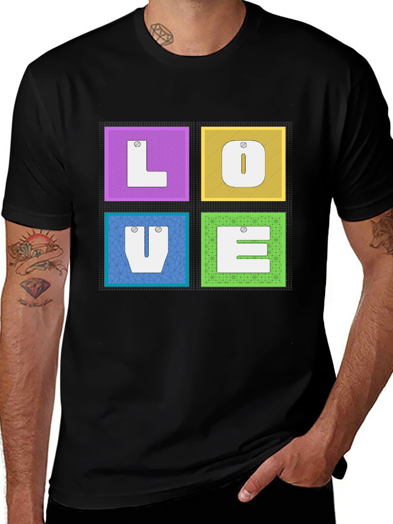 Variant 3 of LOVE Graphic Print Tee - Stylish & Fun Design