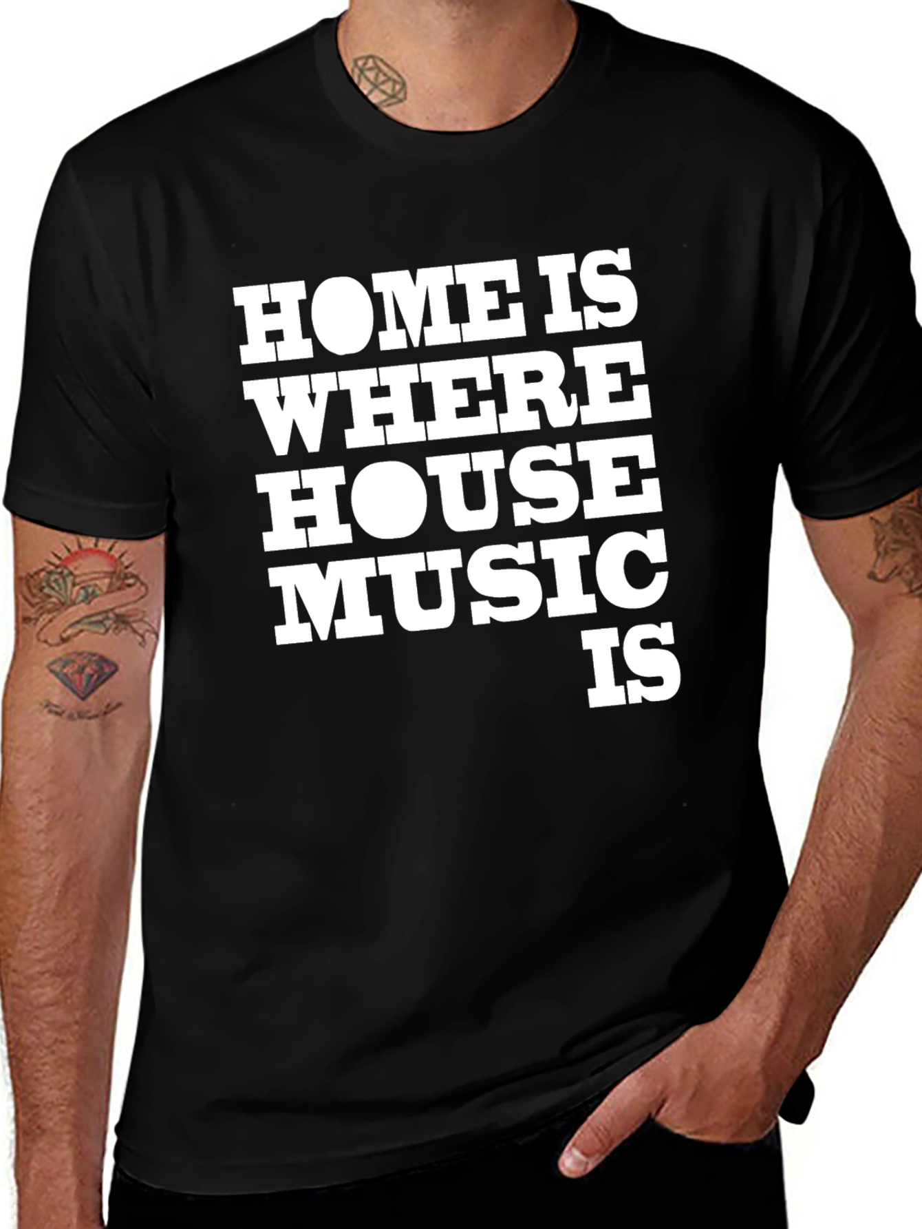 Variant 20 of Home is Where House Music Is - Graphic T-Shirt