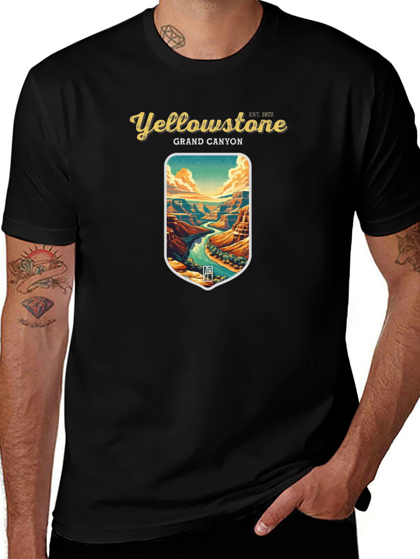 Yellowstone Grand Canyon Graphic T-Shirt