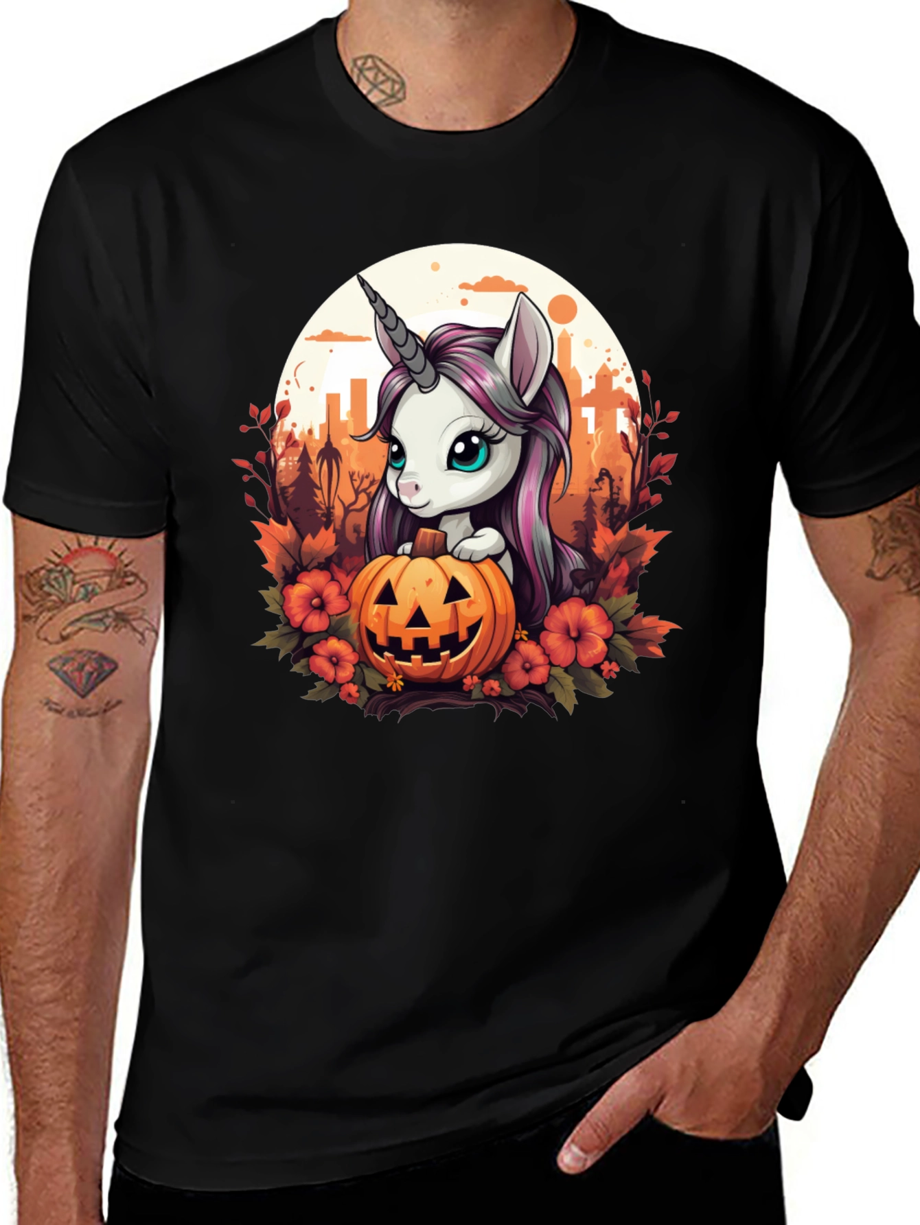 Variant 19 of Unicorn Halloween T-Shirt - Cute Fall Design