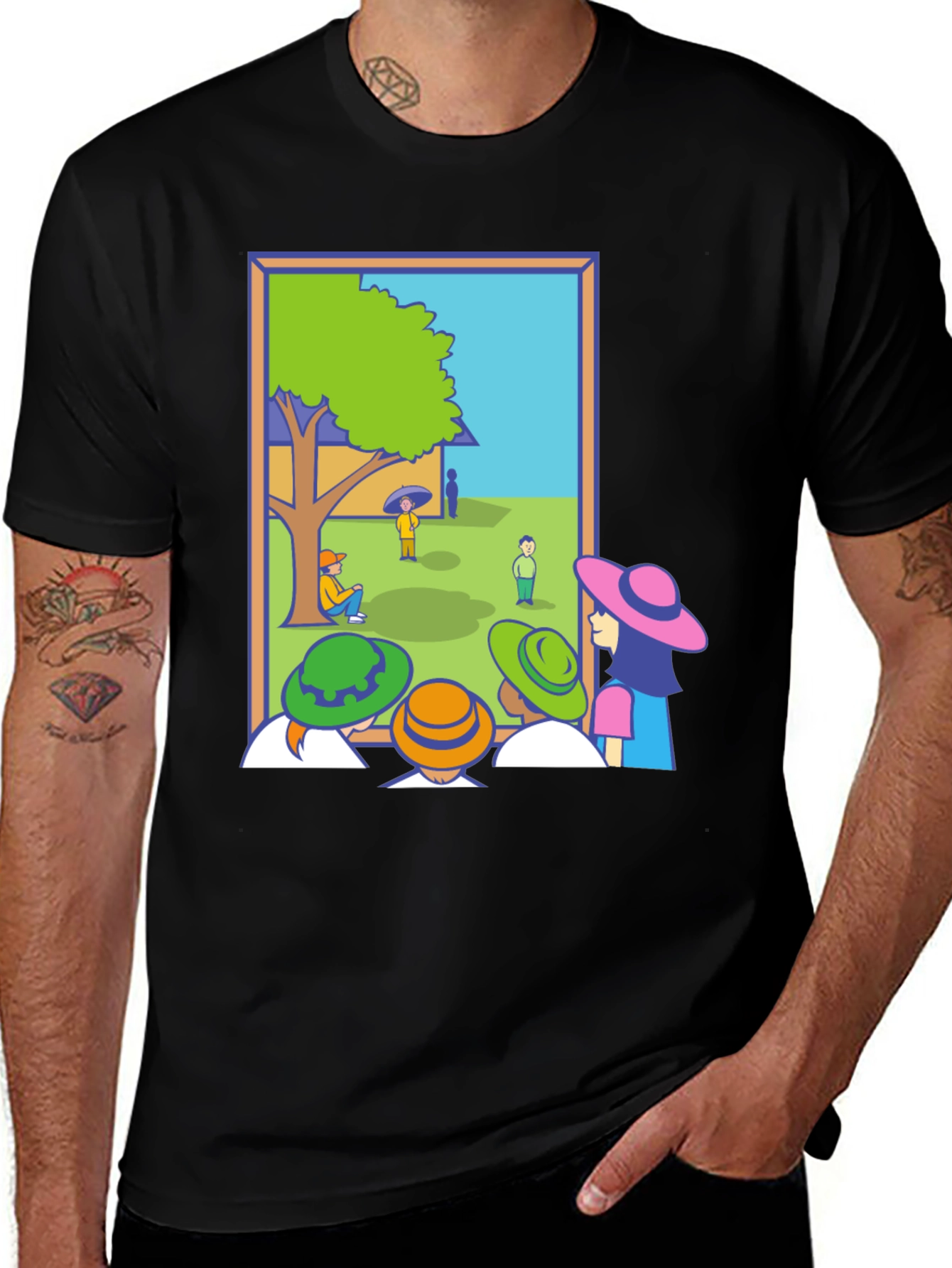 Variant 21 of Cartoon Illustration Graphic Tee