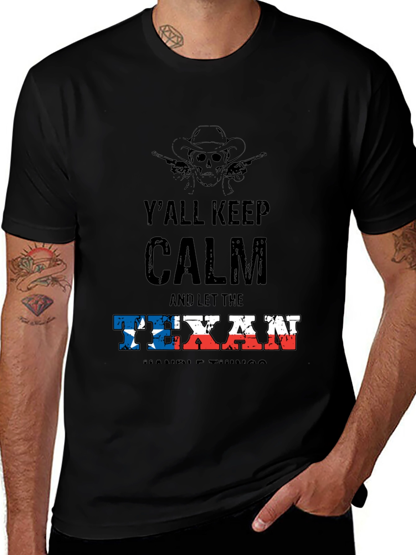 Y'all Keep Calm Texan T-Shirt