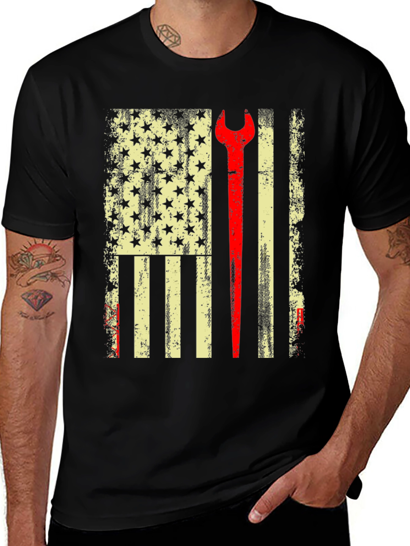 Variant 15 of American Mechanic Flag T-Shirt