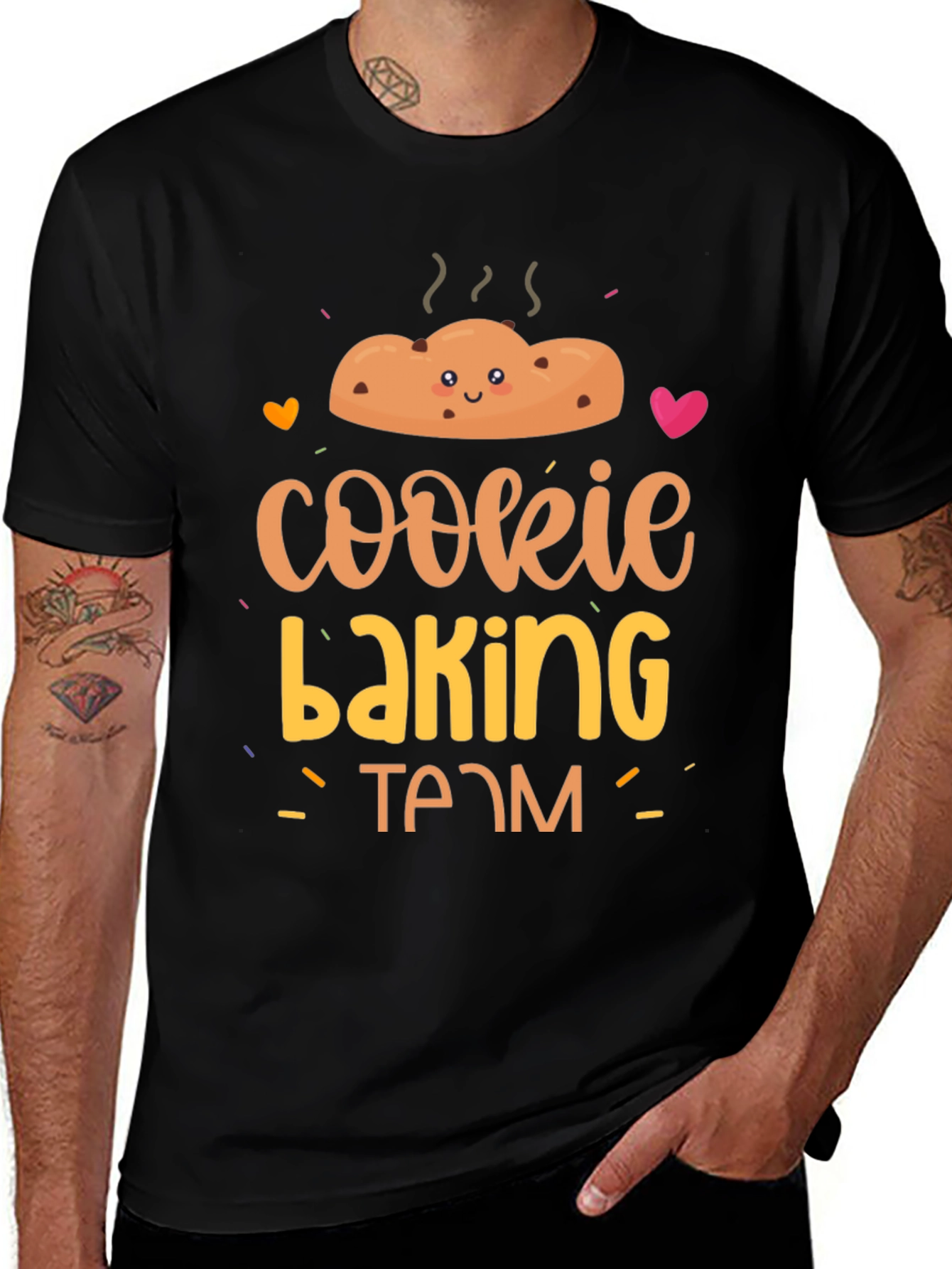 Variant 26 of Cookie Baking Team Black T-Shirt
