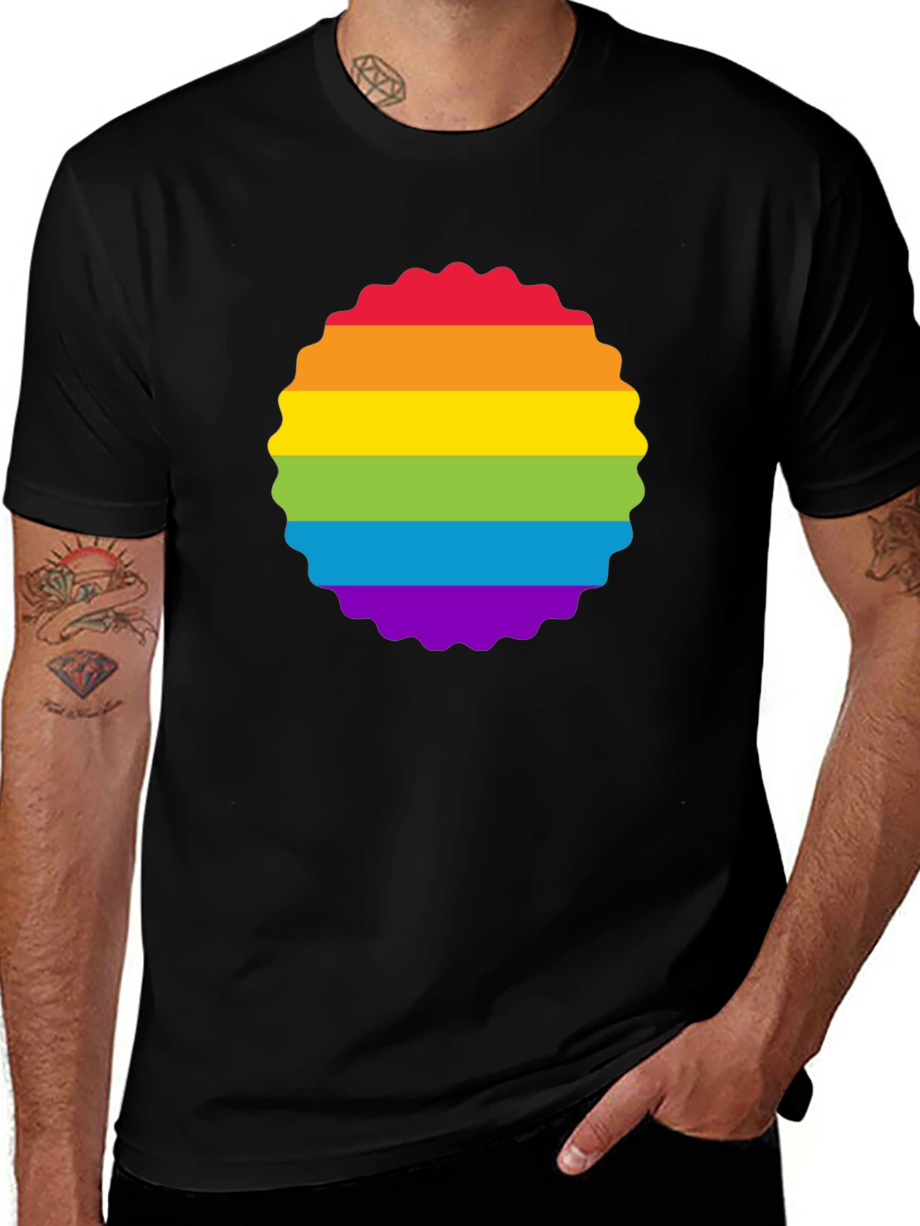 Rainbow Pride T-Shirt - Colorful Graphic Tee