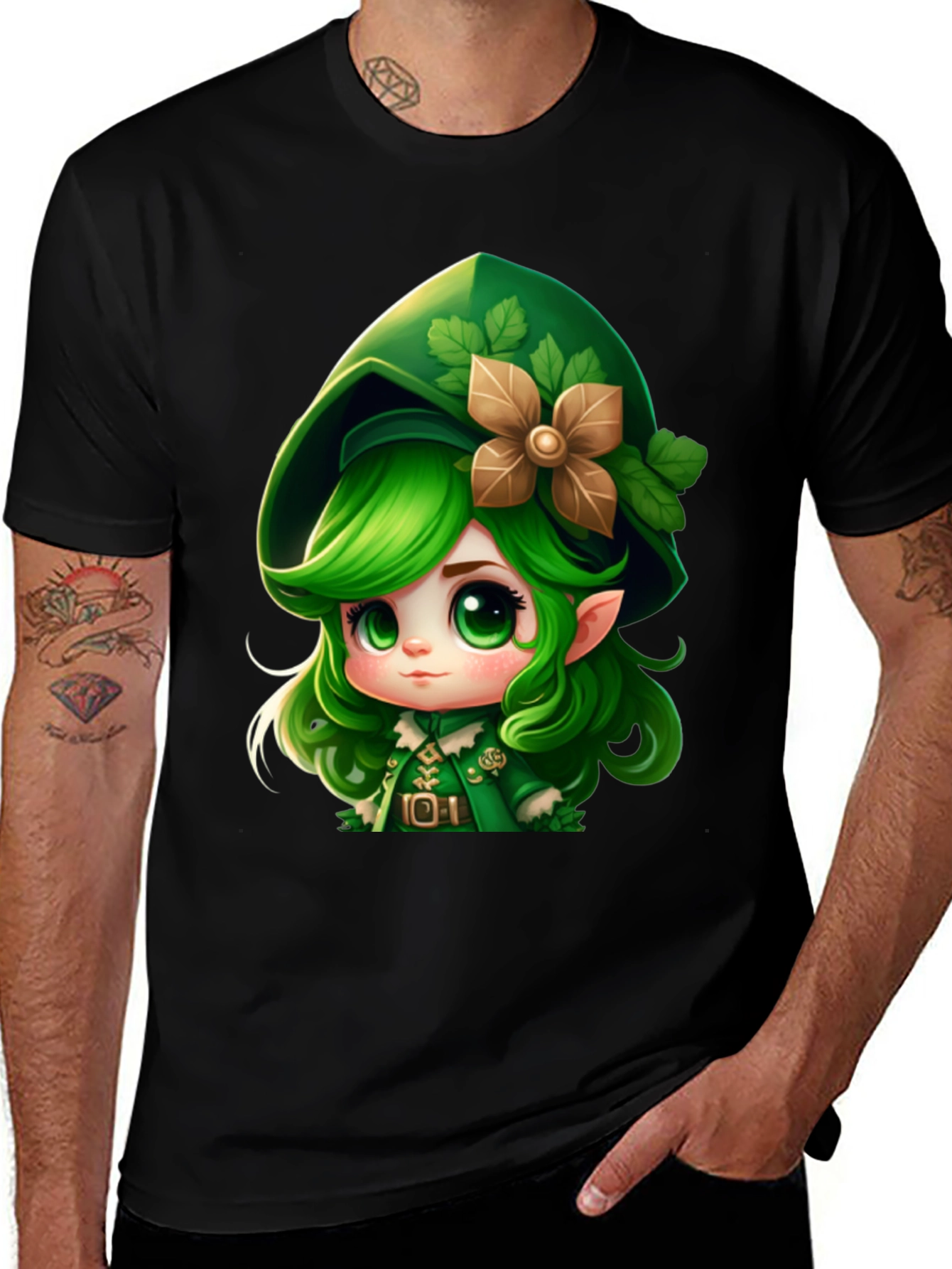 Variant 6 of Lucky Leprechaun Girl T-Shirt