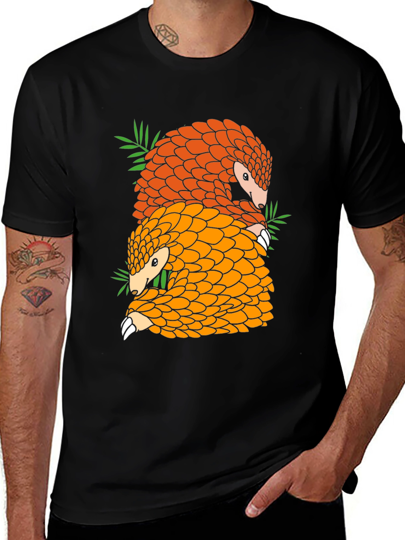 Variant 17 of Pangolin Graphic T-Shirt - Conservation Tee