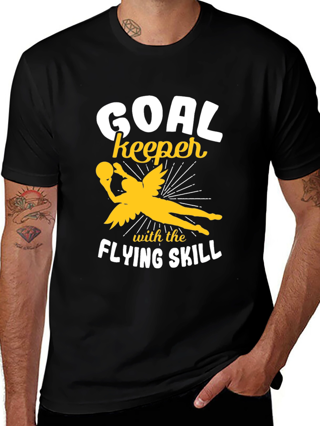 Variant 30 of Goal Keeper Flying Skill T-Shirt