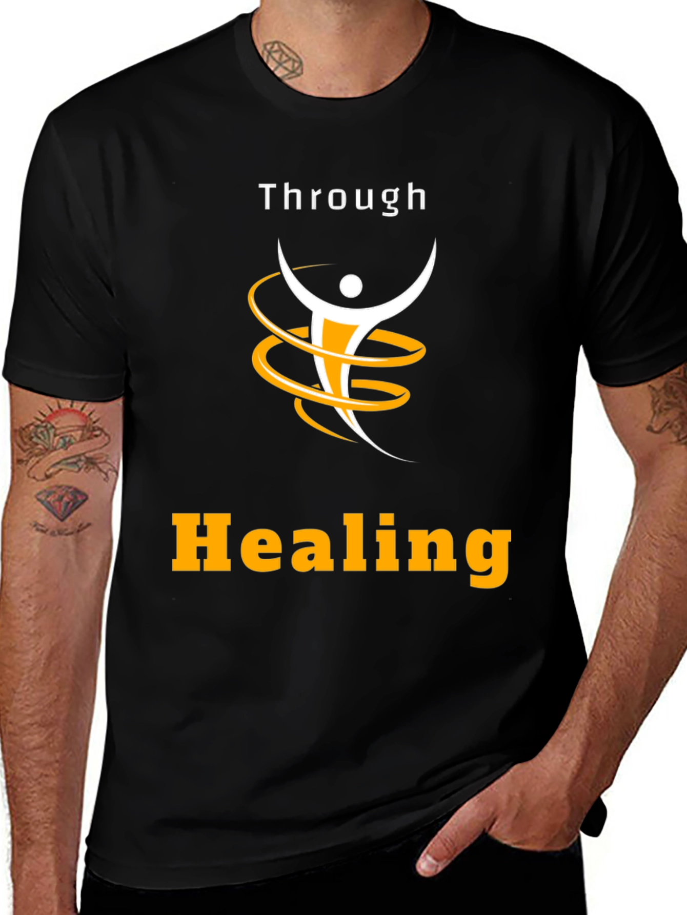 Variant 21 of Through Healing Graphic Black Tee