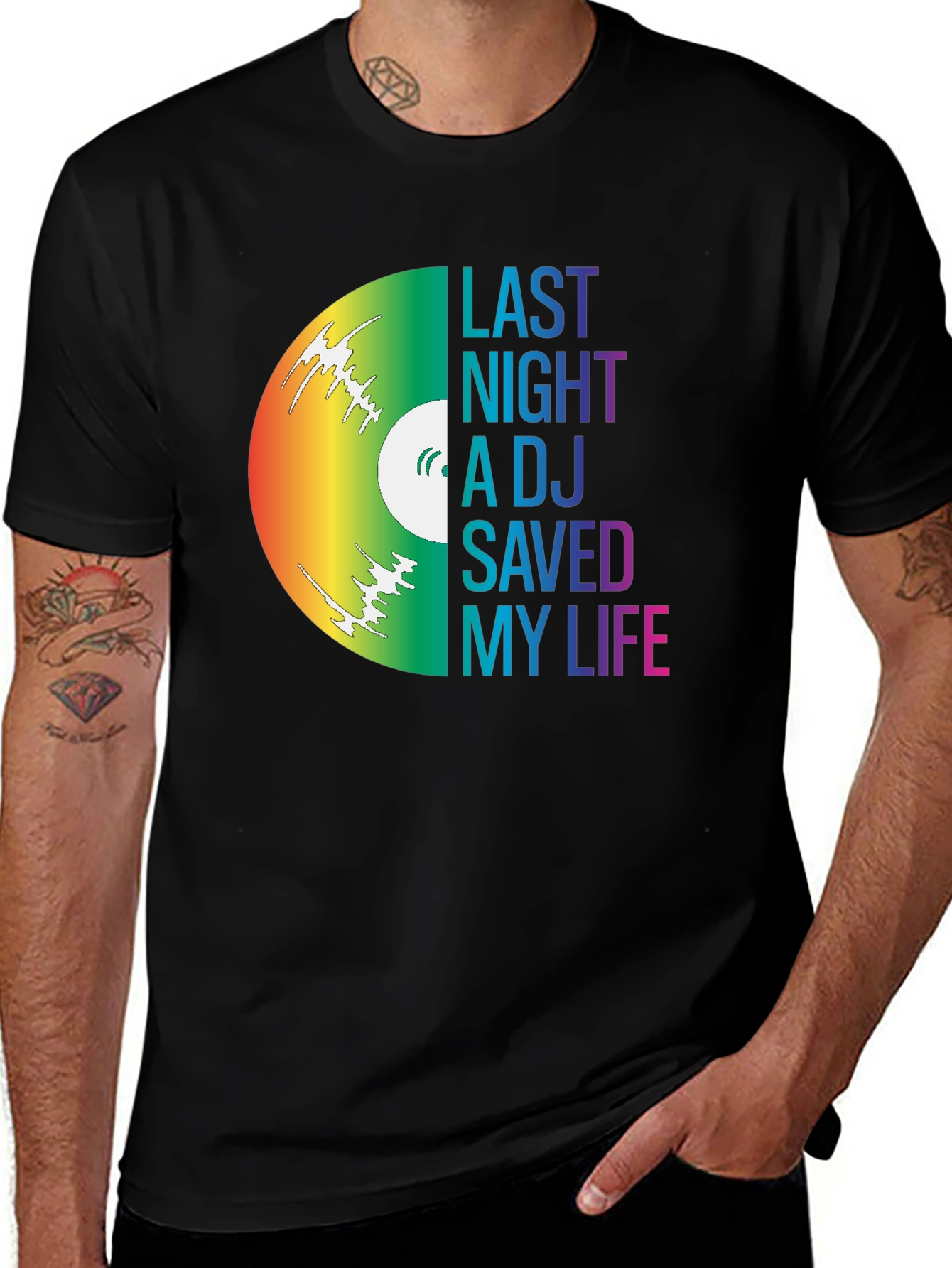 Variant 16 of Last Night A DJ Saved My Life Graphic Tee