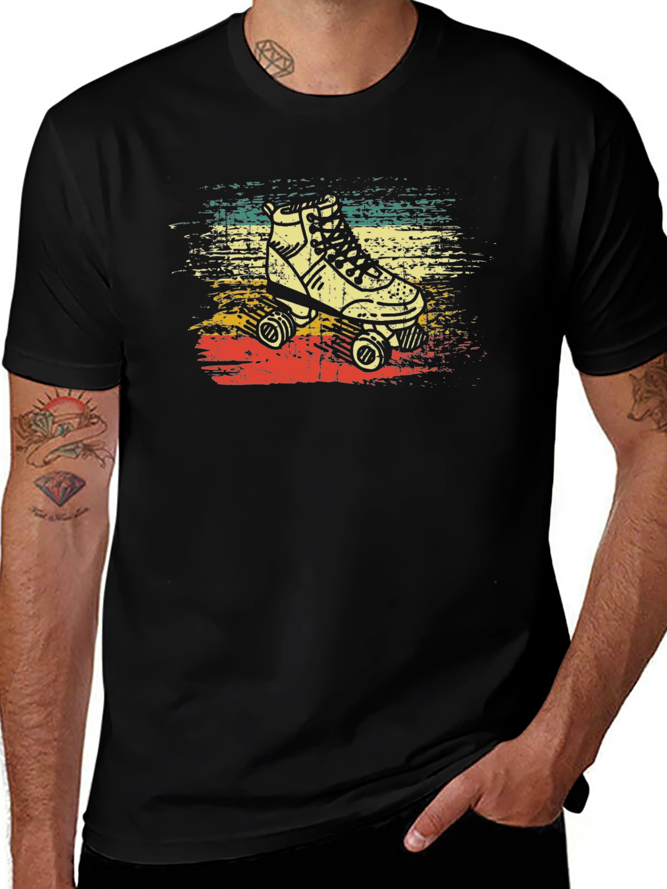 Variant 4 of Retro Roller Skate T-Shirt - Vintage Style Graphic Tee
