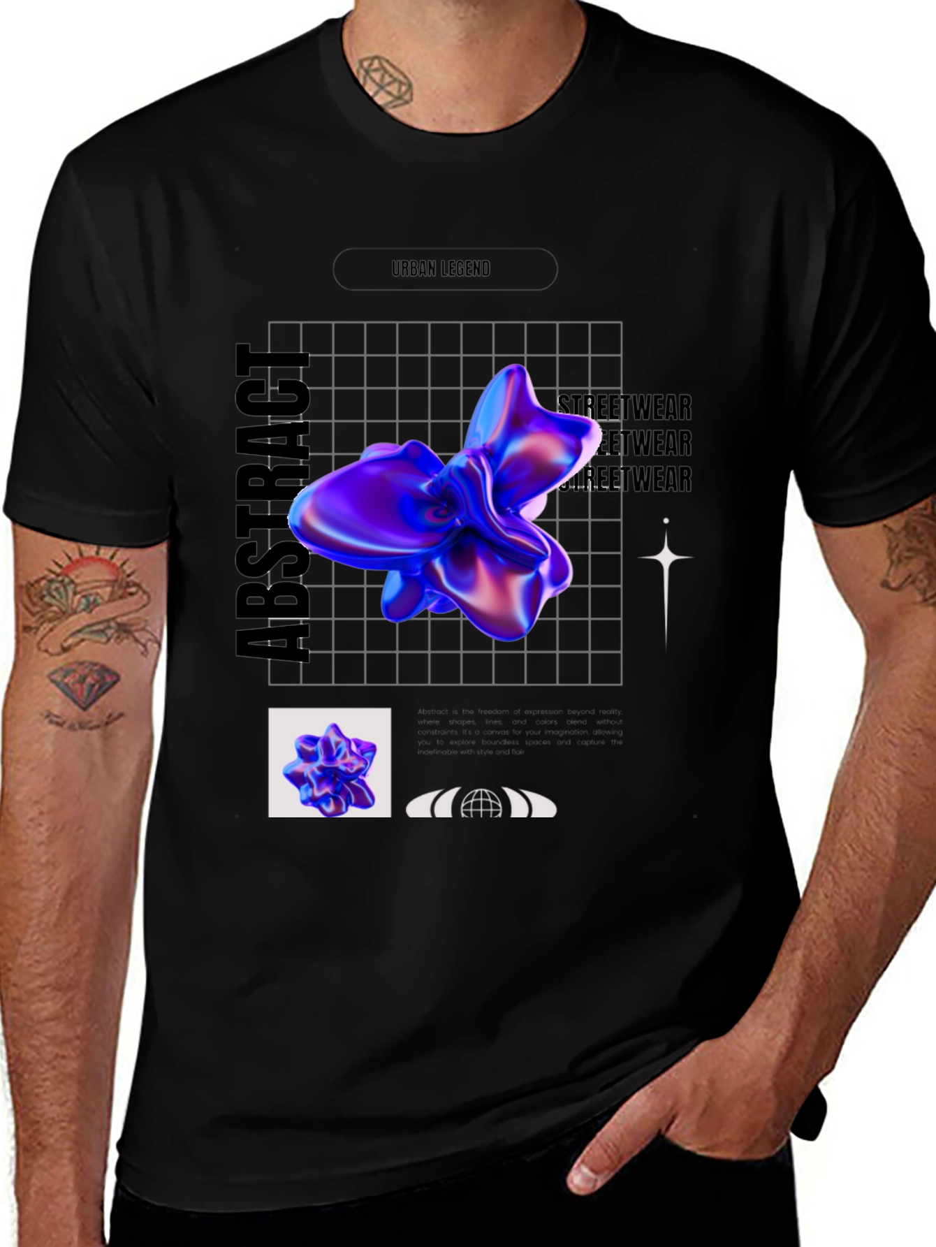 Variant 23 of Abstract Urban Legend Graphic Tee