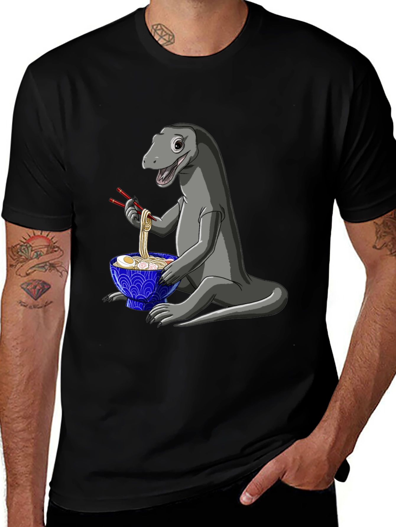 Ramen Loving Lizard T-Shirt