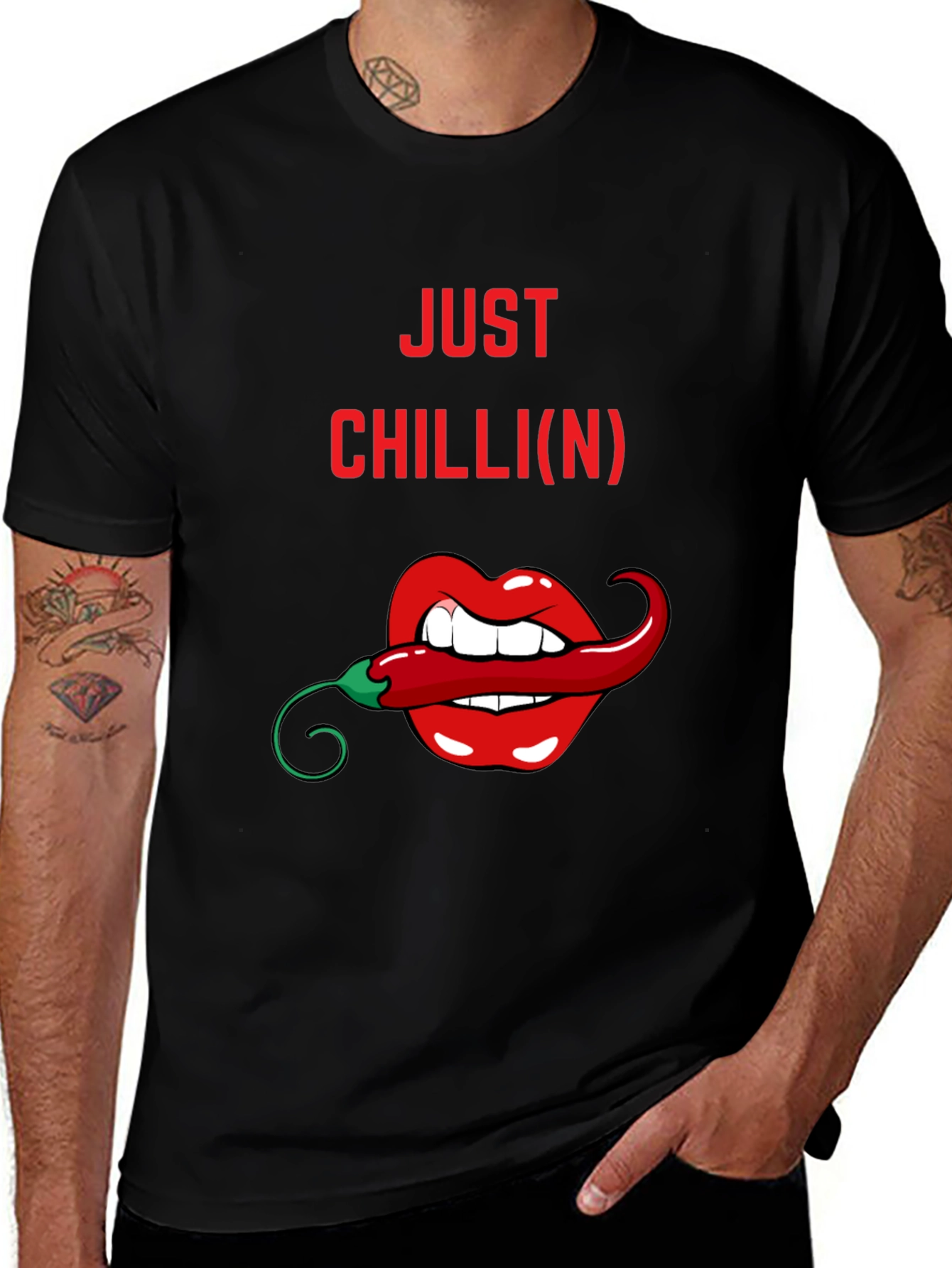 Just Chillin' T-Shirt - Chili Pepper Graphic Tee