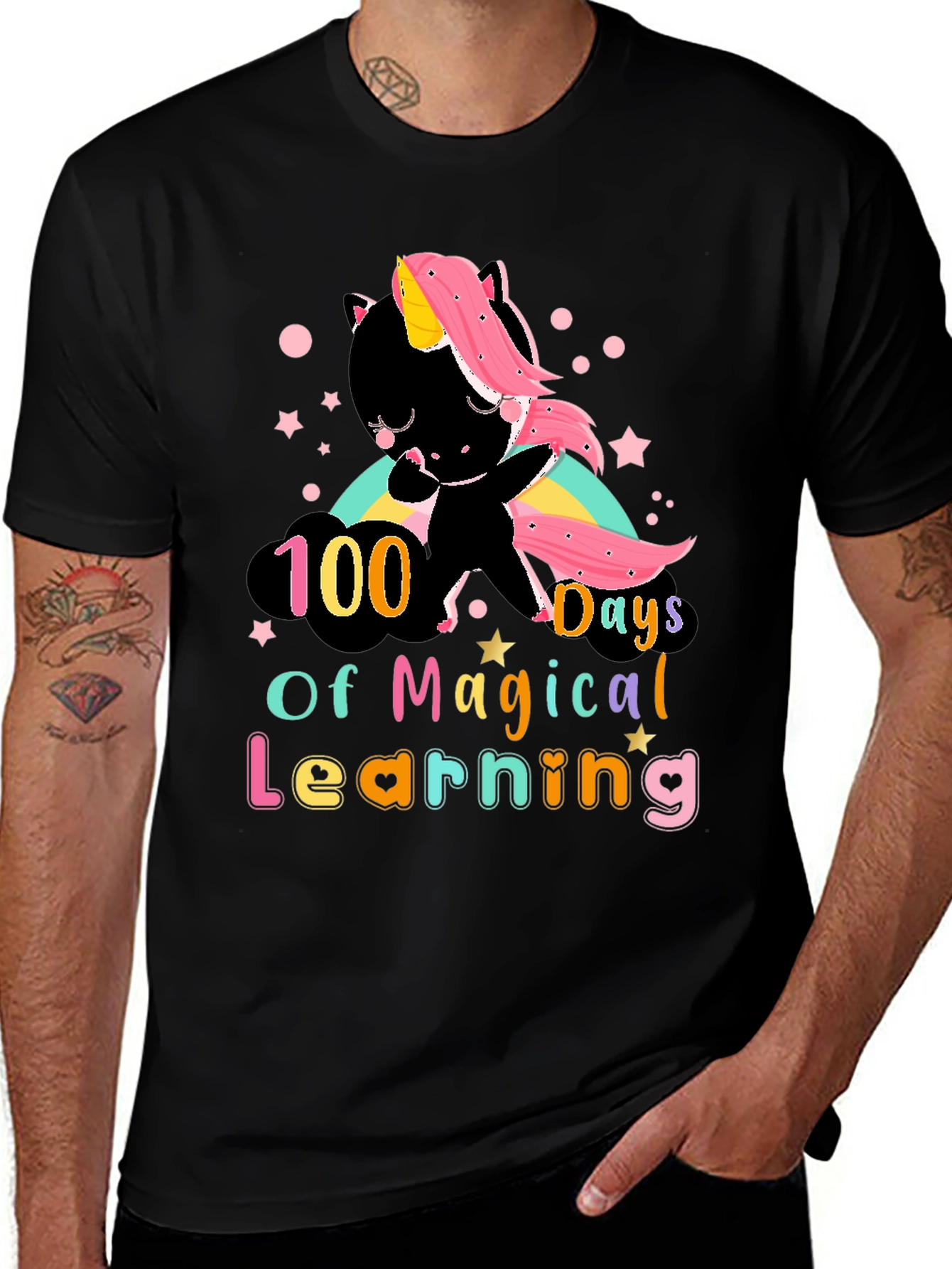 Variant 7 of 100 Days Magical Learning T-Shirt