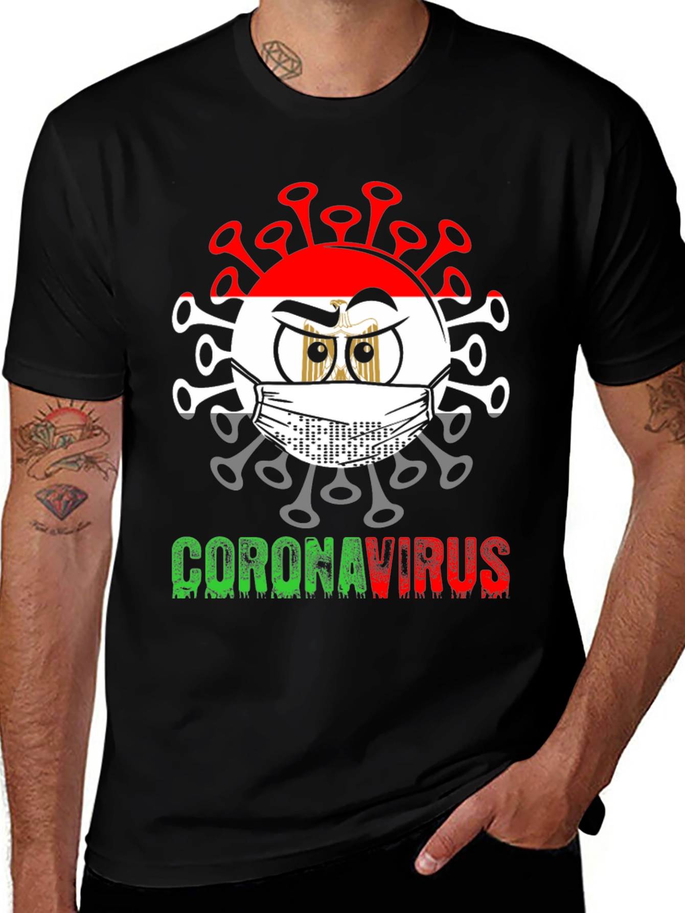 Variant 29 of Egypt Corona Virus Graphic T-Shirt