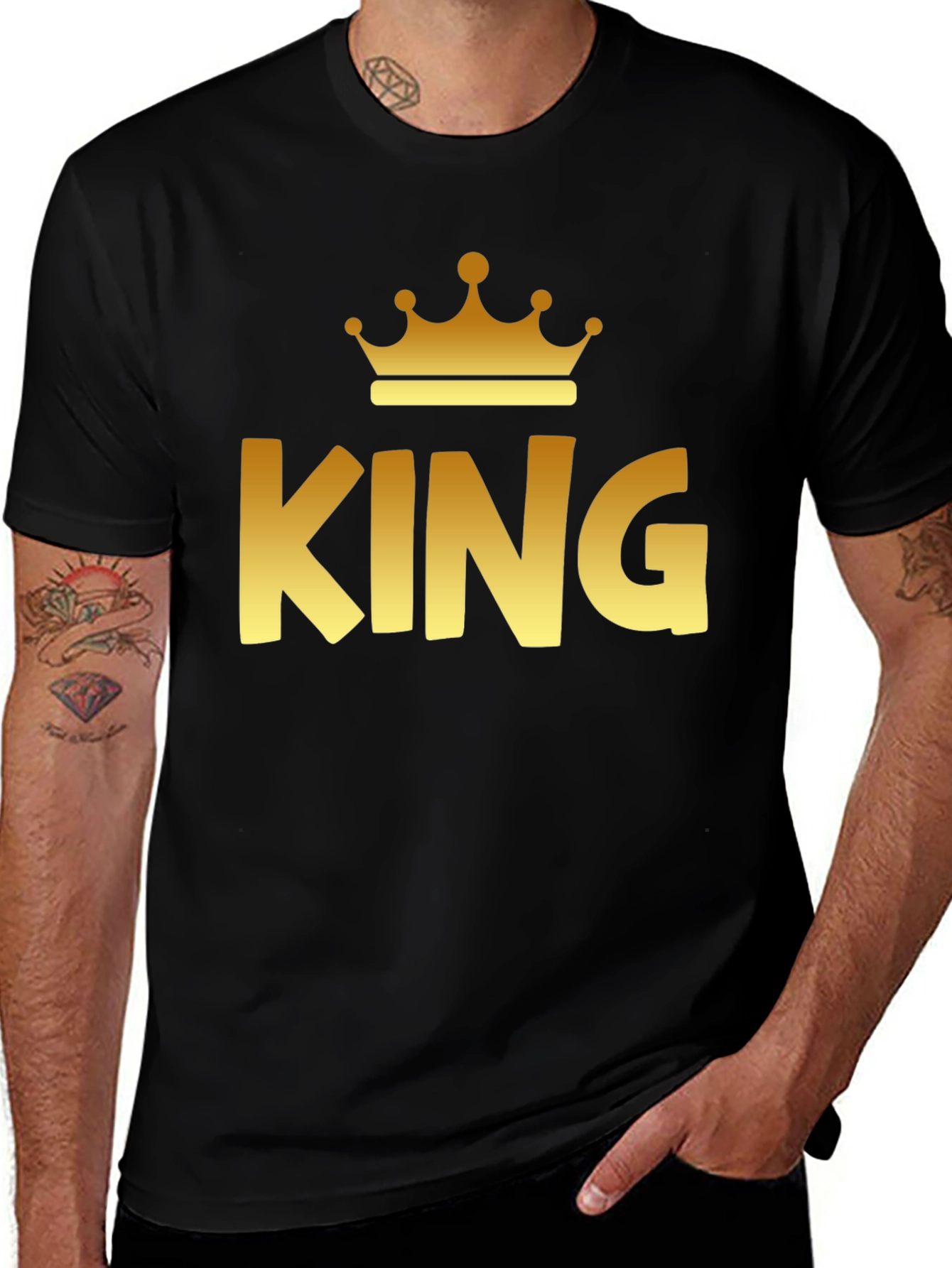 King Crown Graphic Print T-Shirt