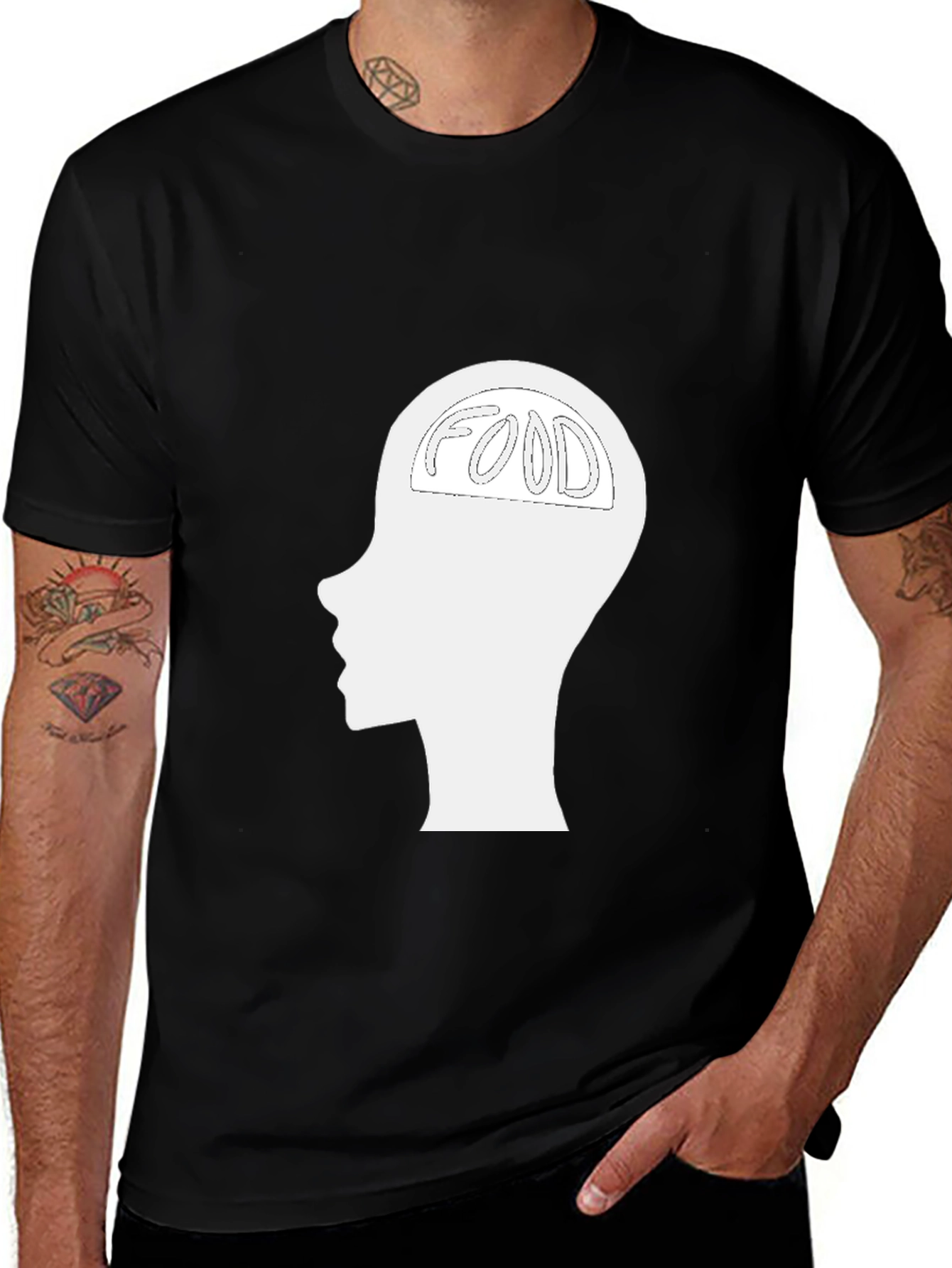 Variant 9 of Food on the Brain Graphic T-Shirt