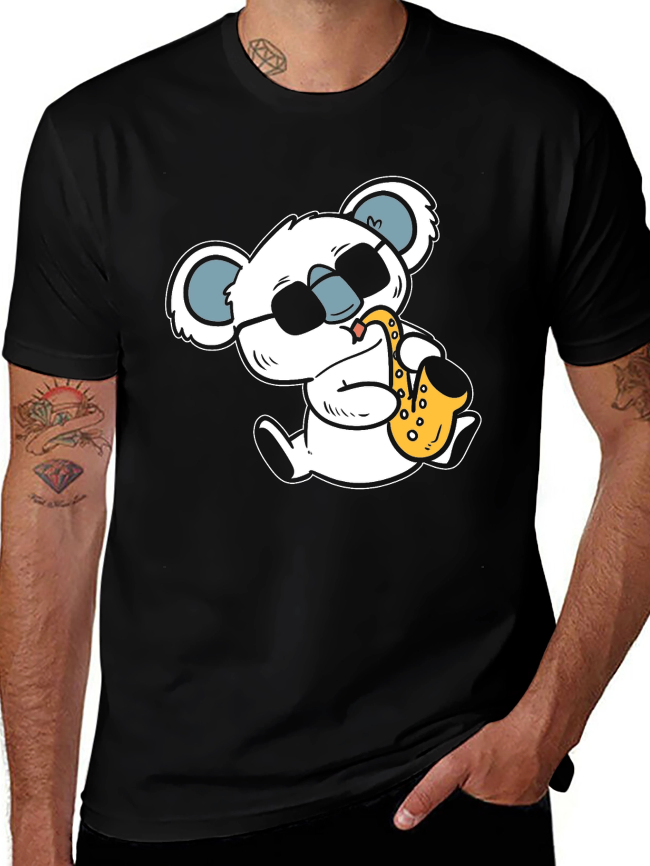 Variant 19 of Cool Koala Sax T-Shirt