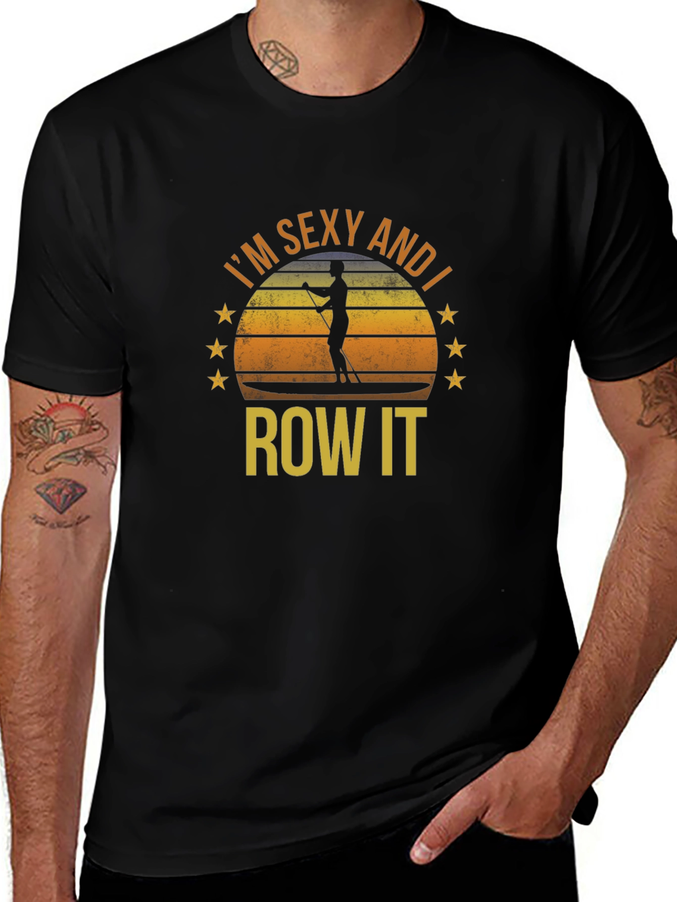 I'm Sexy And I Row It T-Shirt, Paddling Tee, Black