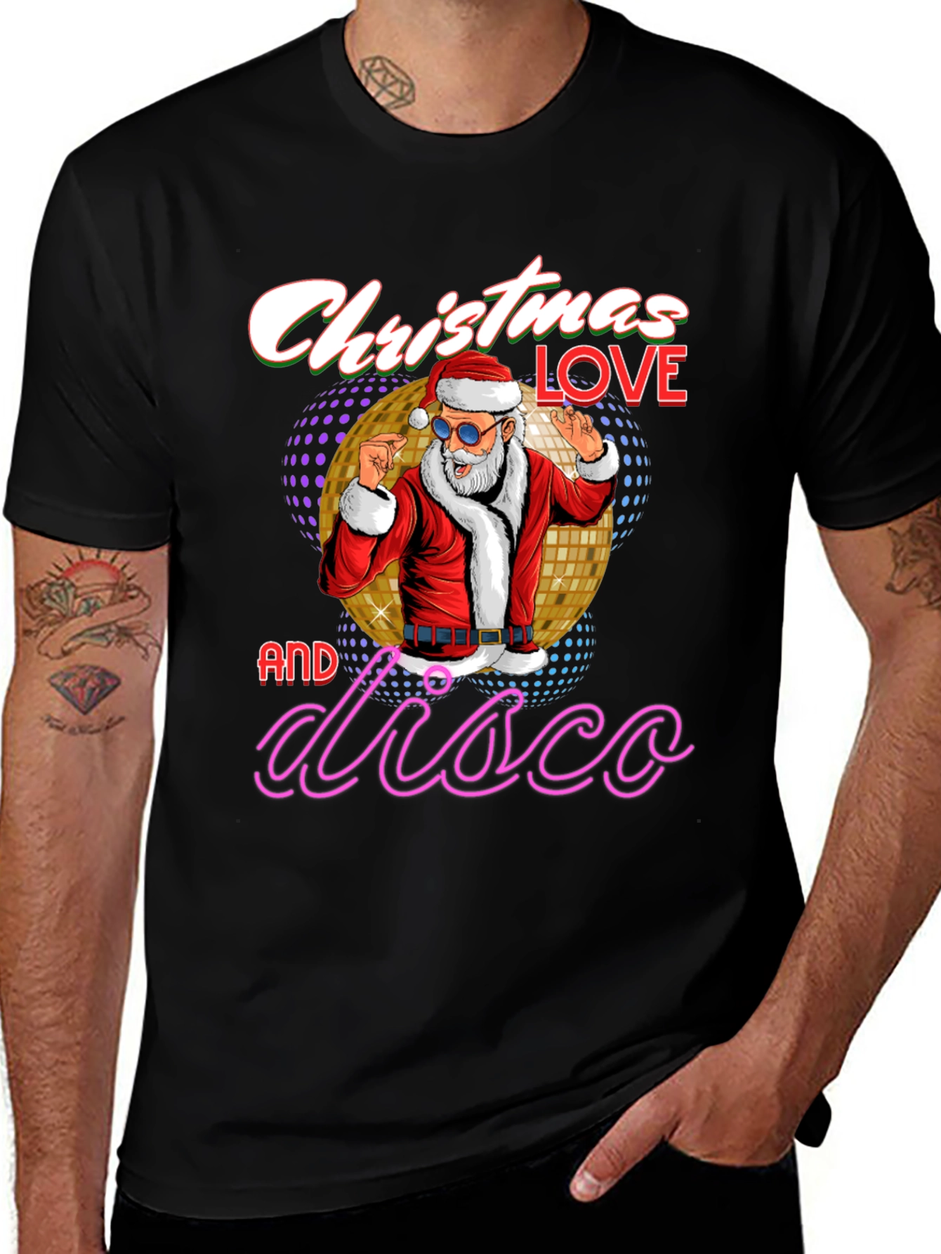 Christmas Disco Santa T-Shirt