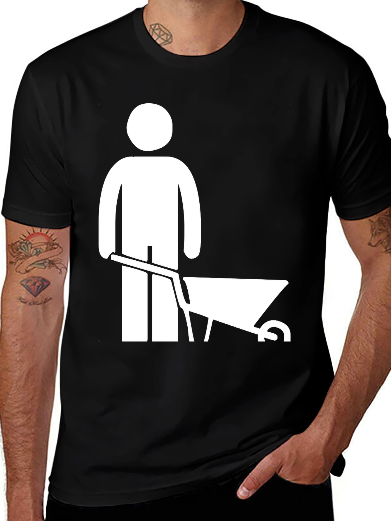 Variant 20 of Construction Worker Graphic T-Shirt