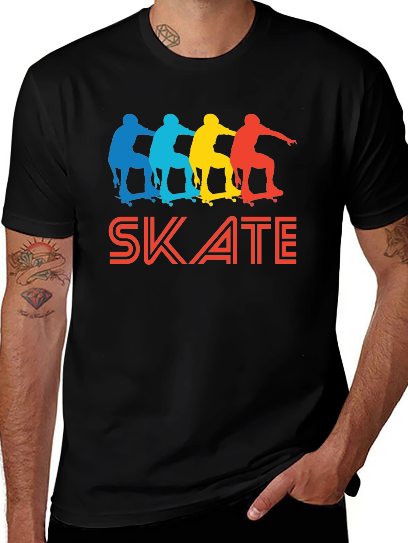 Variant 6 of Retro Skate T-Shirt - Skateboarder Apparel