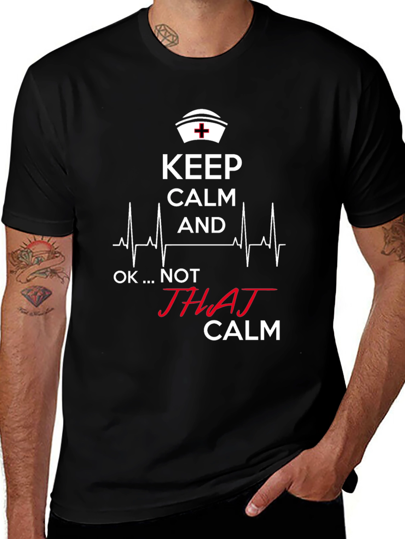 Variant 4 of Keep Calm Nurse T-Shirt - Funny RN Apparel