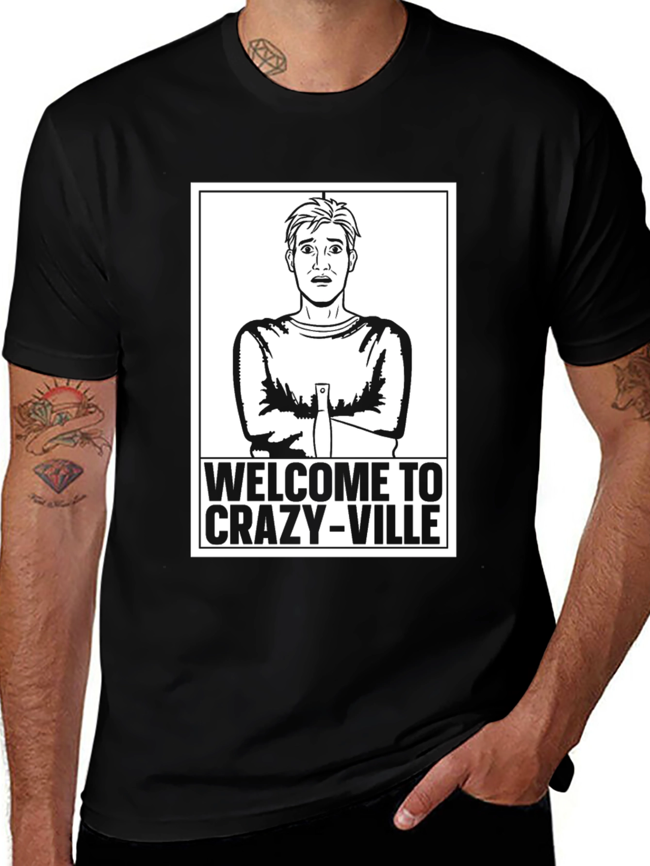 Variant 13 of Welcome to Crazy-Ville Graphic T-Shirt