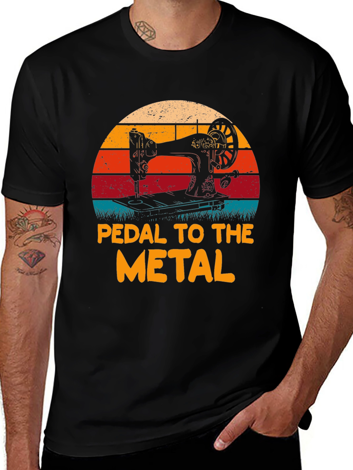 Variant 23 of Pedal to the Metal Sewing T-Shirt
