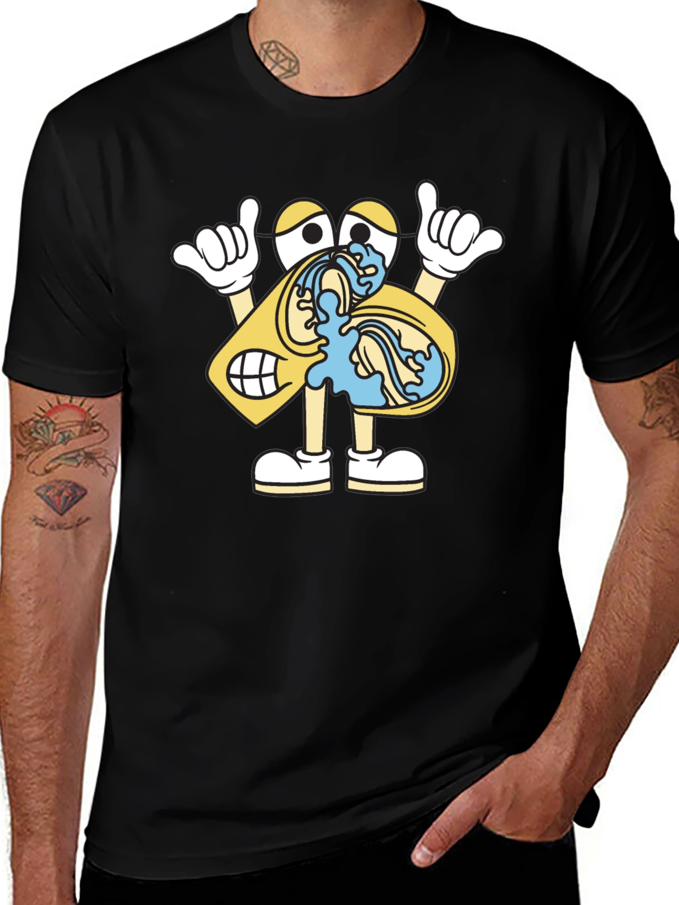 Variant 10 of Funny Cartoon Graphic T-Shirt