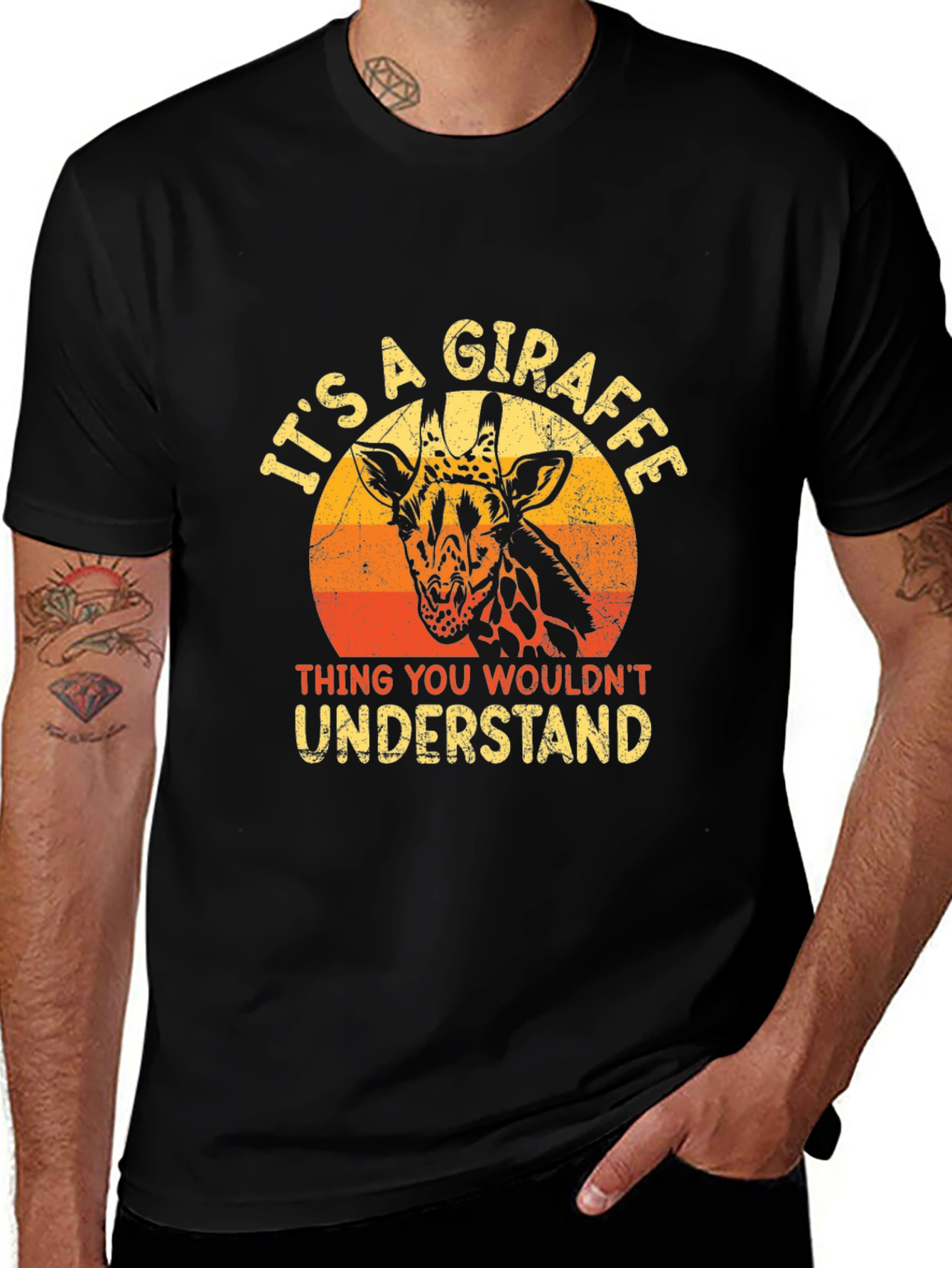 Variant 19 of It's A Giraffe Thing Men's Graphic T-Shirt