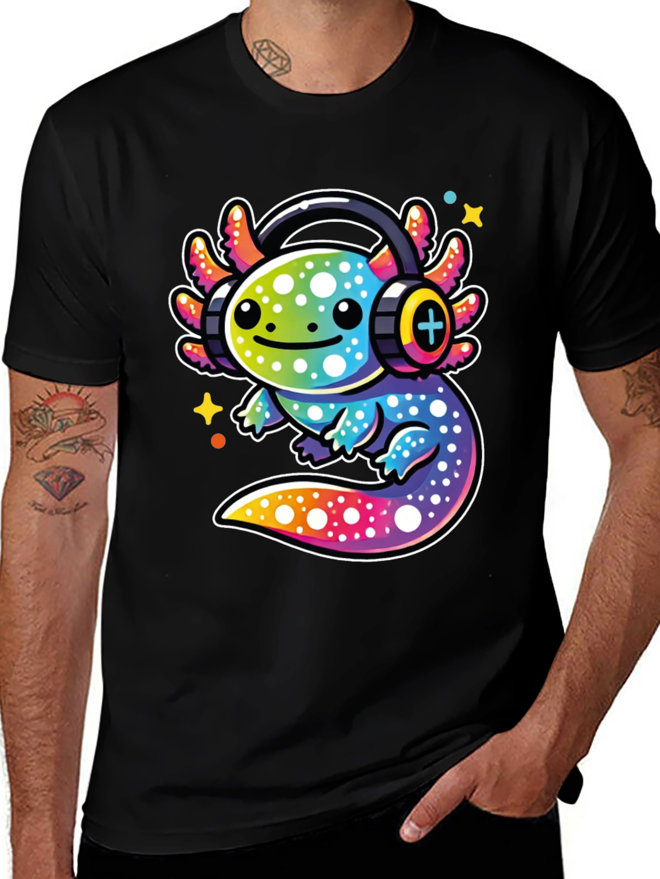 Variant 17 of Axolotl DJ Graphic Tee