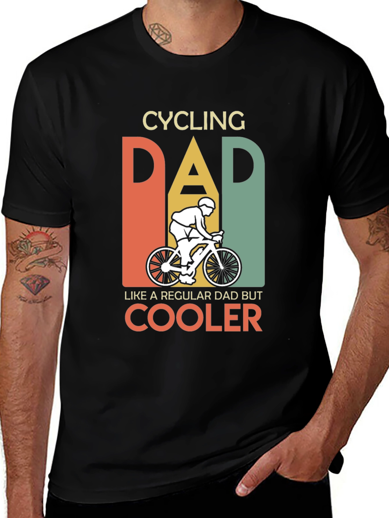 Variant 28 of Cycling Dad T-Shirt - Regular Dad But Cooler