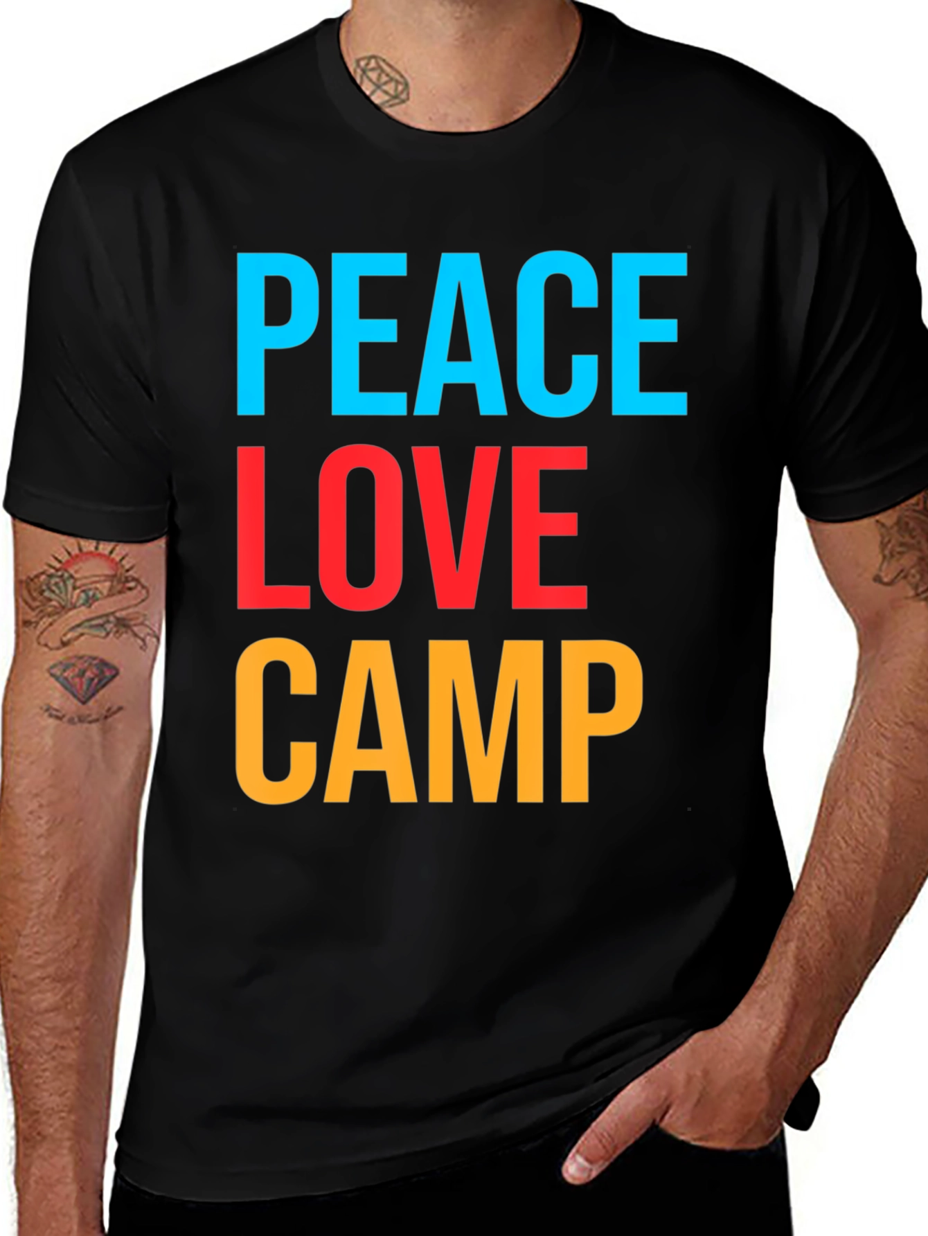 Peace Love Camp Graphic T-Shirt