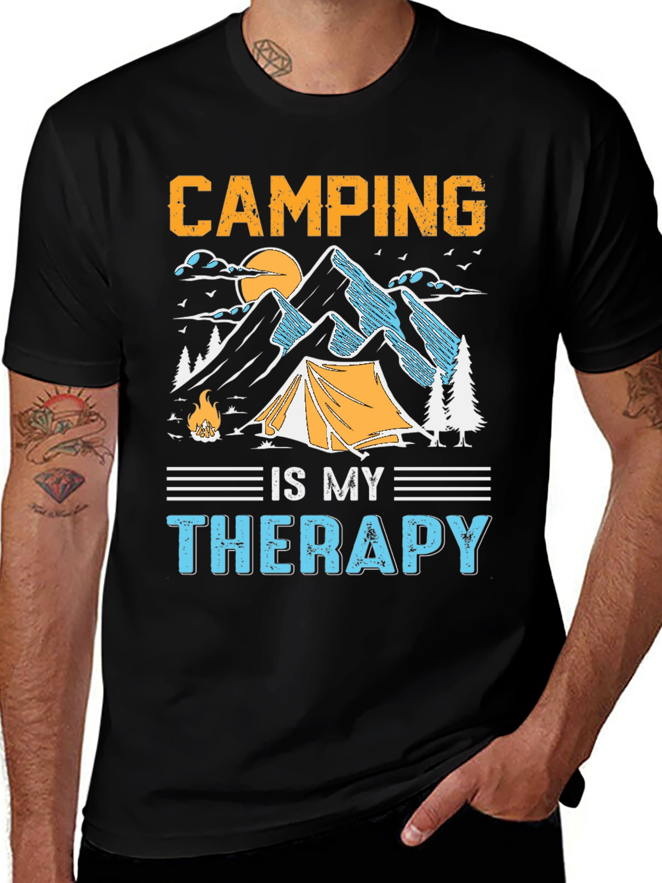 Variant 22 of Camping is My Therapy Graphic Tee