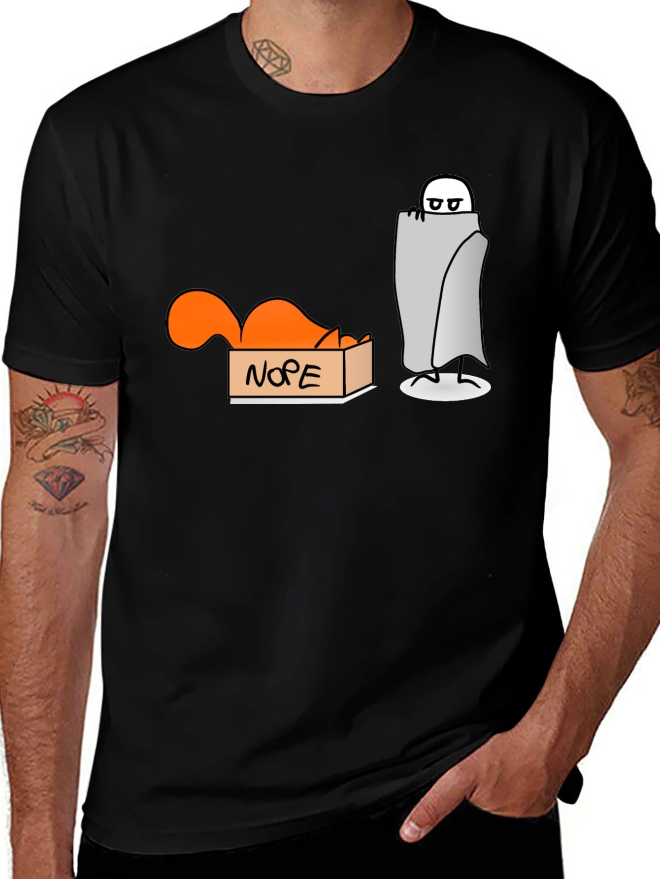 Variant 26 of Nope T-Shirt: Introvert Humor Tee