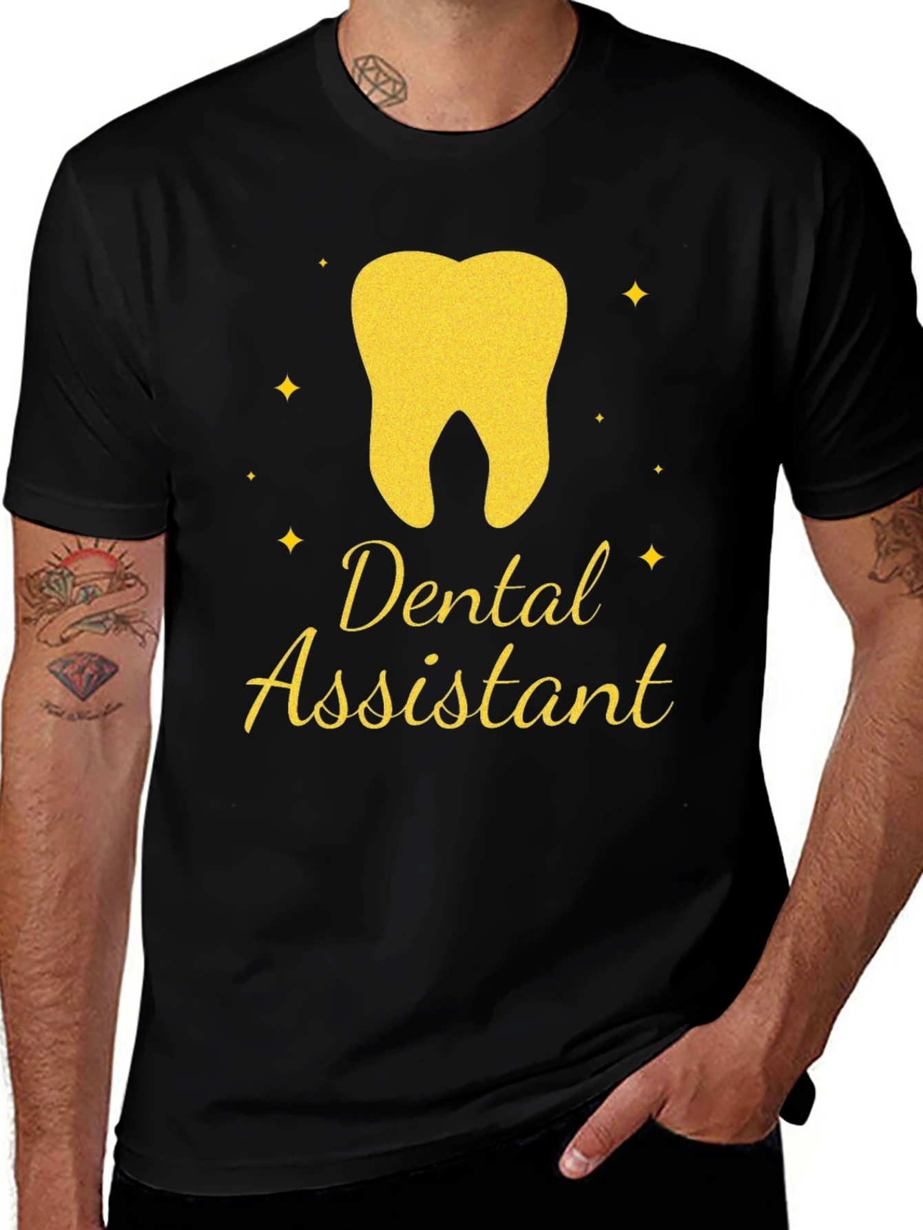 Variant 18 of Dental Assistant T-Shirt - Tooth Graphic Tee