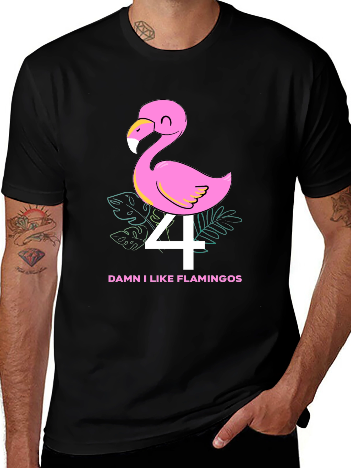Variant 30 of Damn I Like Flamingos T-Shirt