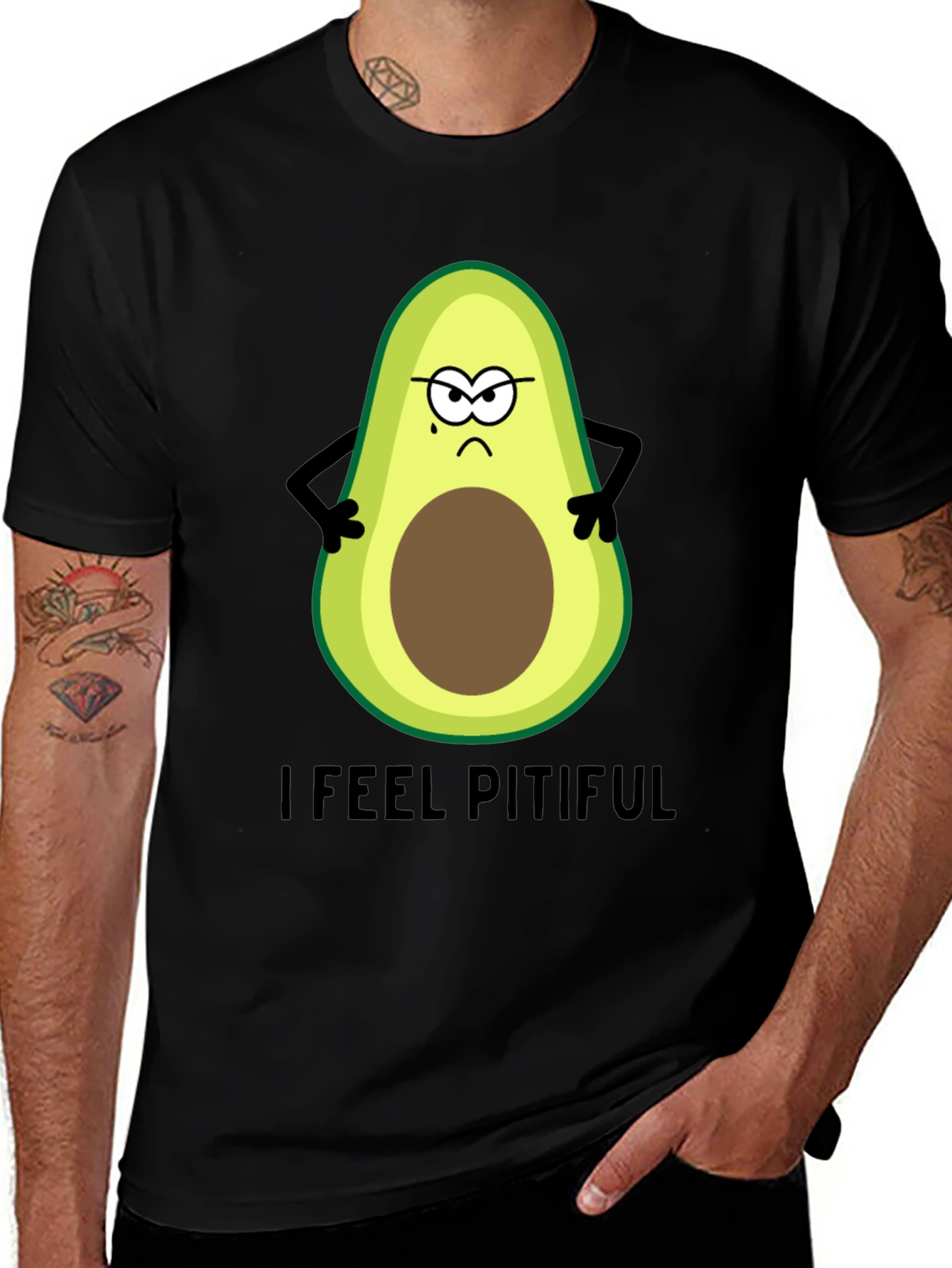 Variant 26 of I Feel Pitiful Avocado Graphic T-Shirt