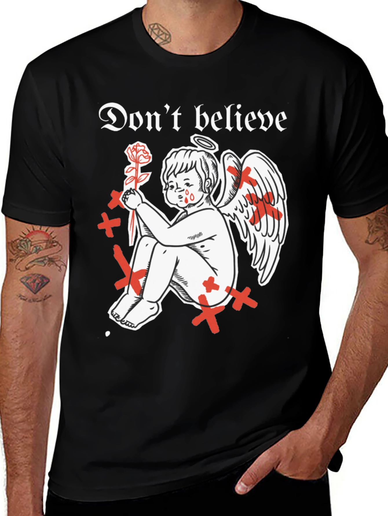 Variant 17 of Don't Believe Angel Graphic Tee
